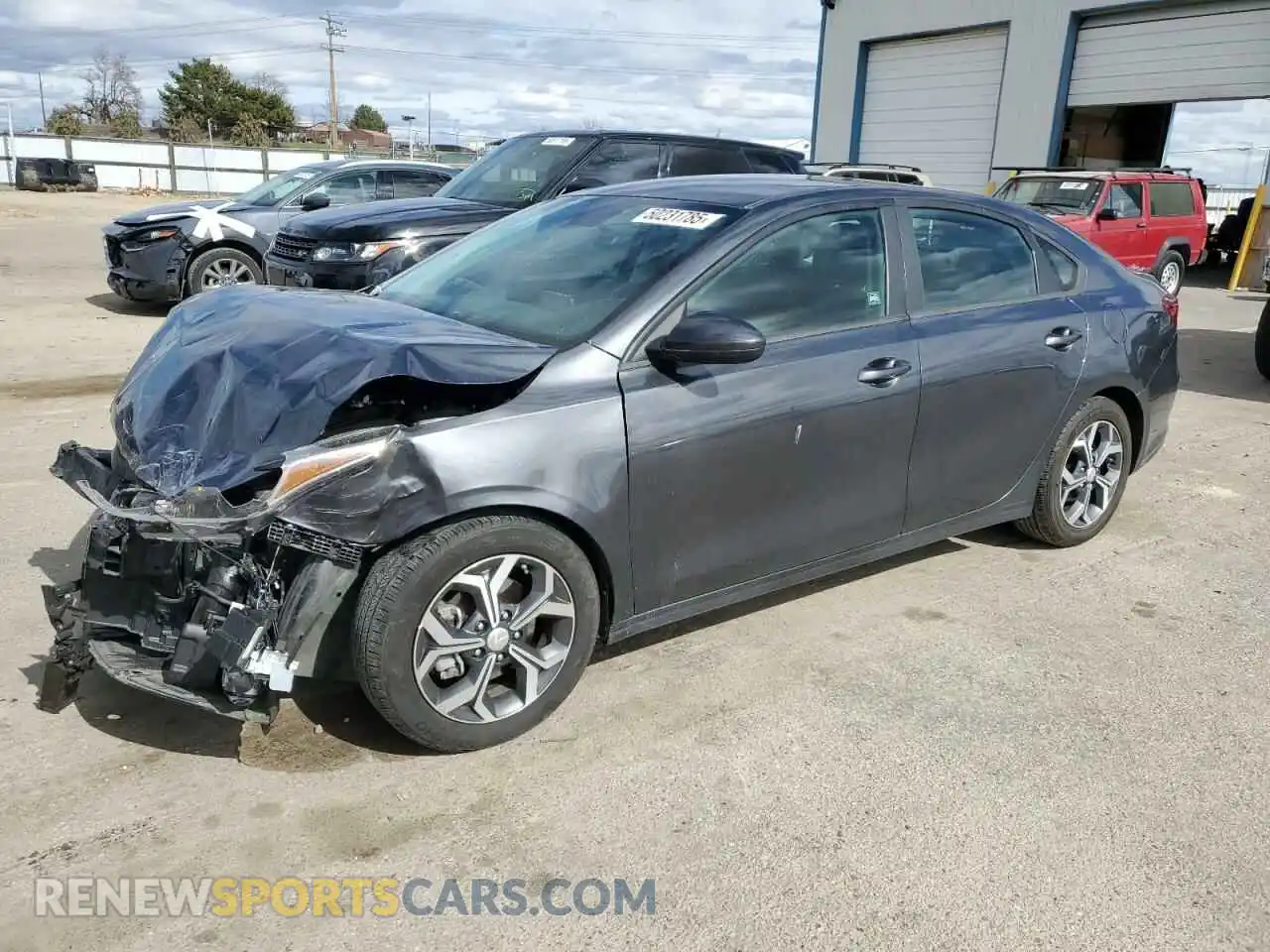 1 Photograph of a damaged car 3KPF24AD7ME334598 KIA FORTE 2021