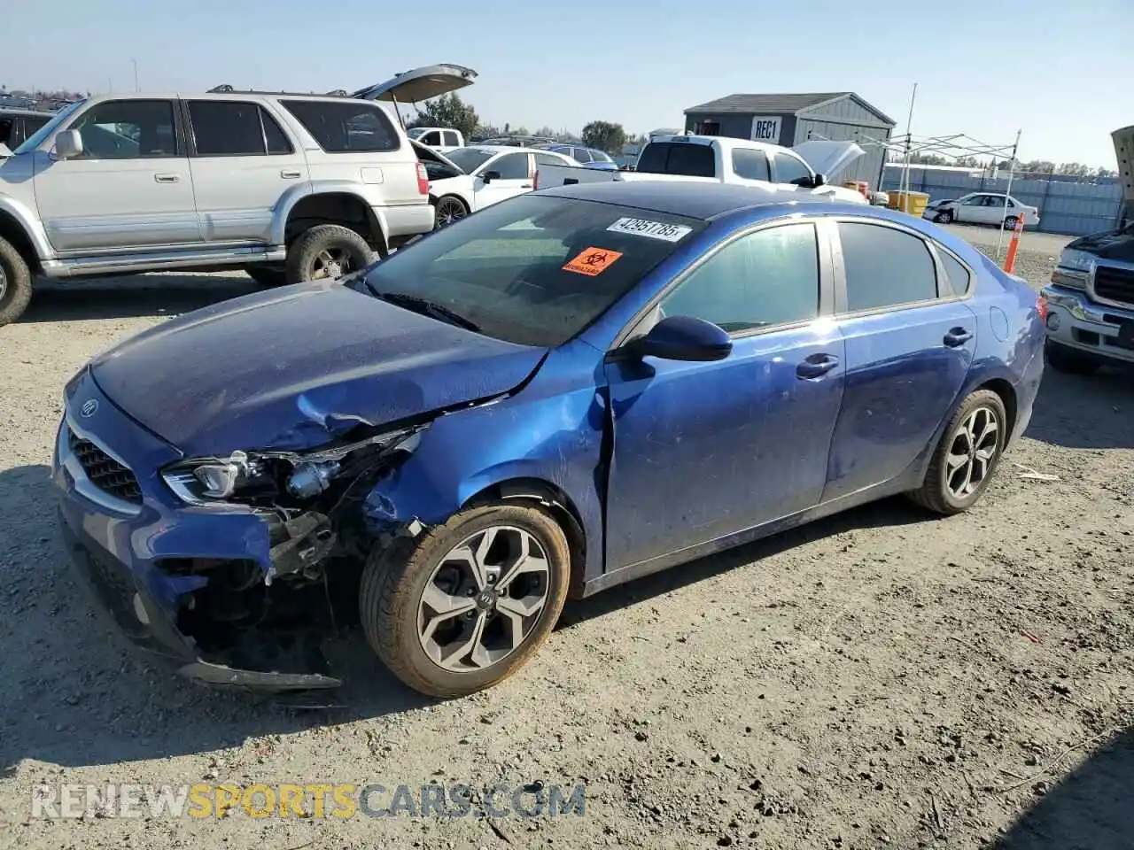 1 Photograph of a damaged car 3KPF24AD8ME267638 KIA FORTE 2021