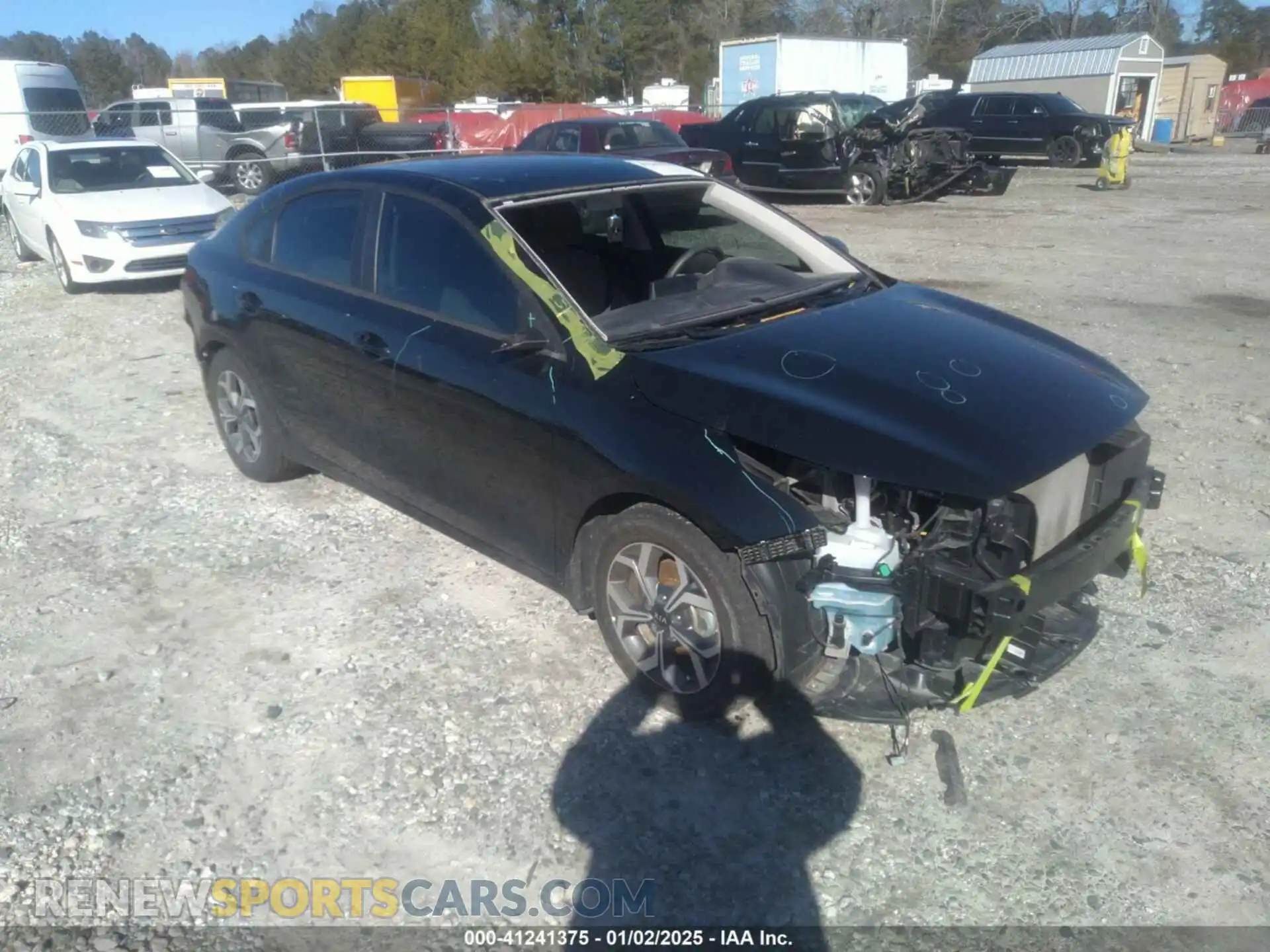 1 Photograph of a damaged car 3KPF24AD8ME380571 KIA FORTE 2021