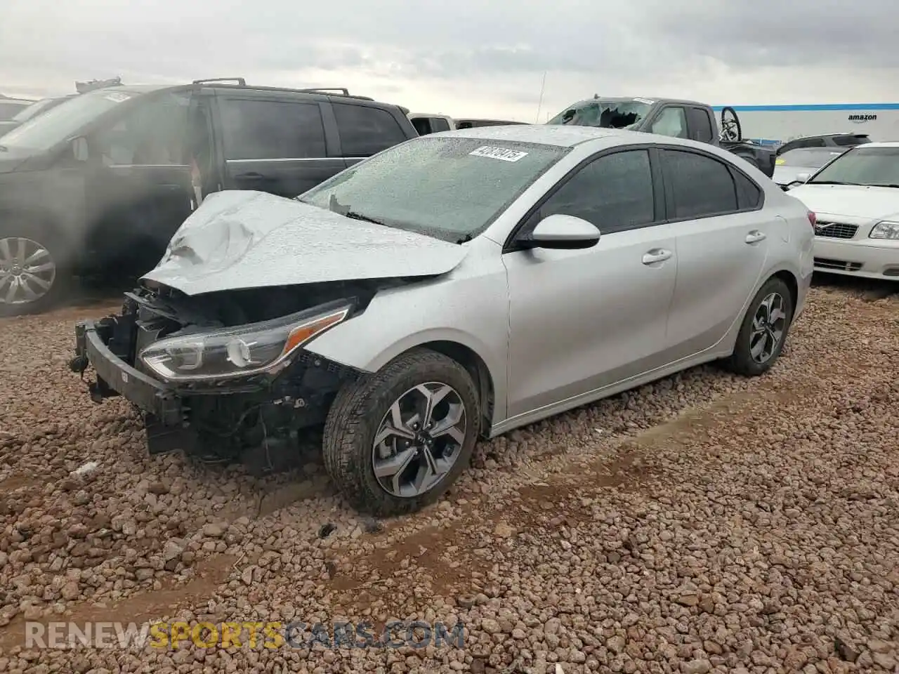 1 Photograph of a damaged car 3KPF24AD9ME341889 KIA FORTE 2021