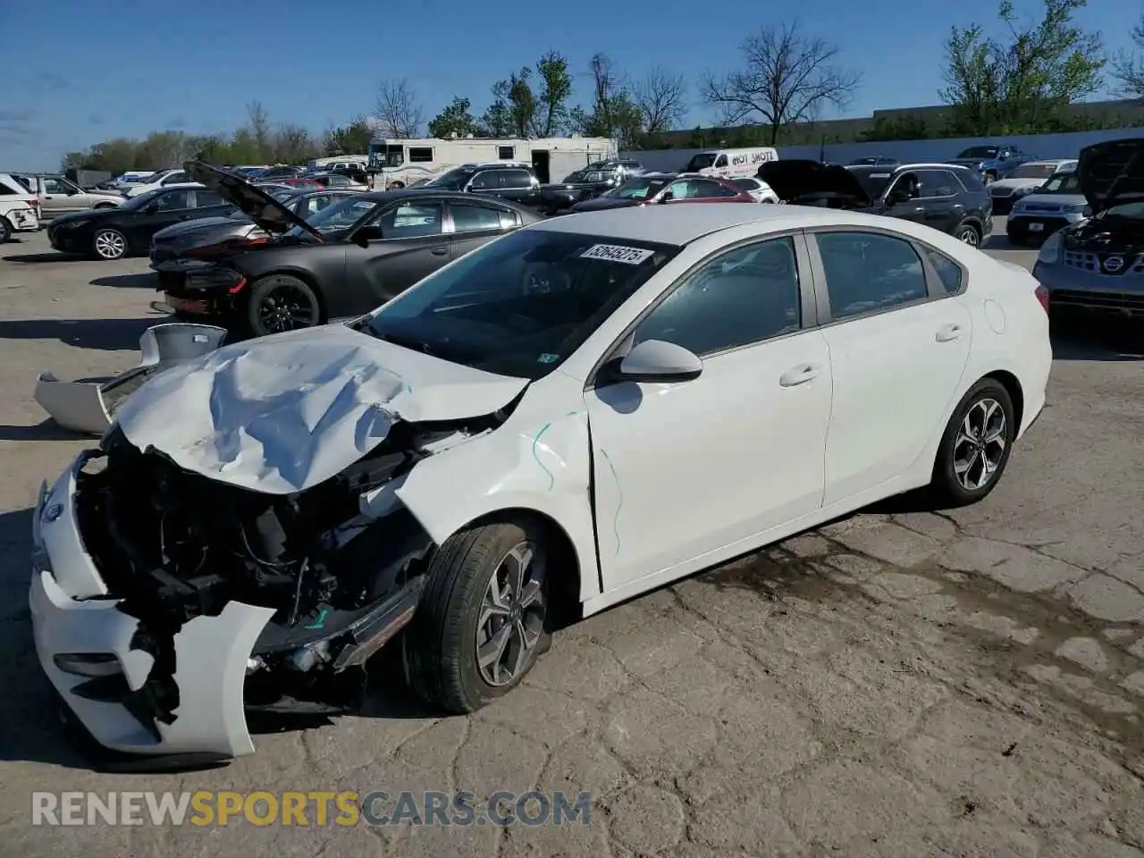 1 Photograph of a damaged car 3KPF24AD9ME353072 KIA FORTE 2021