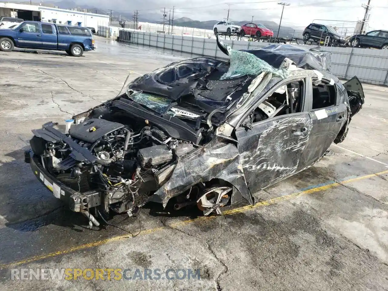 1 Photograph of a damaged car 3KPF24AD9ME366548 KIA FORTE 2021