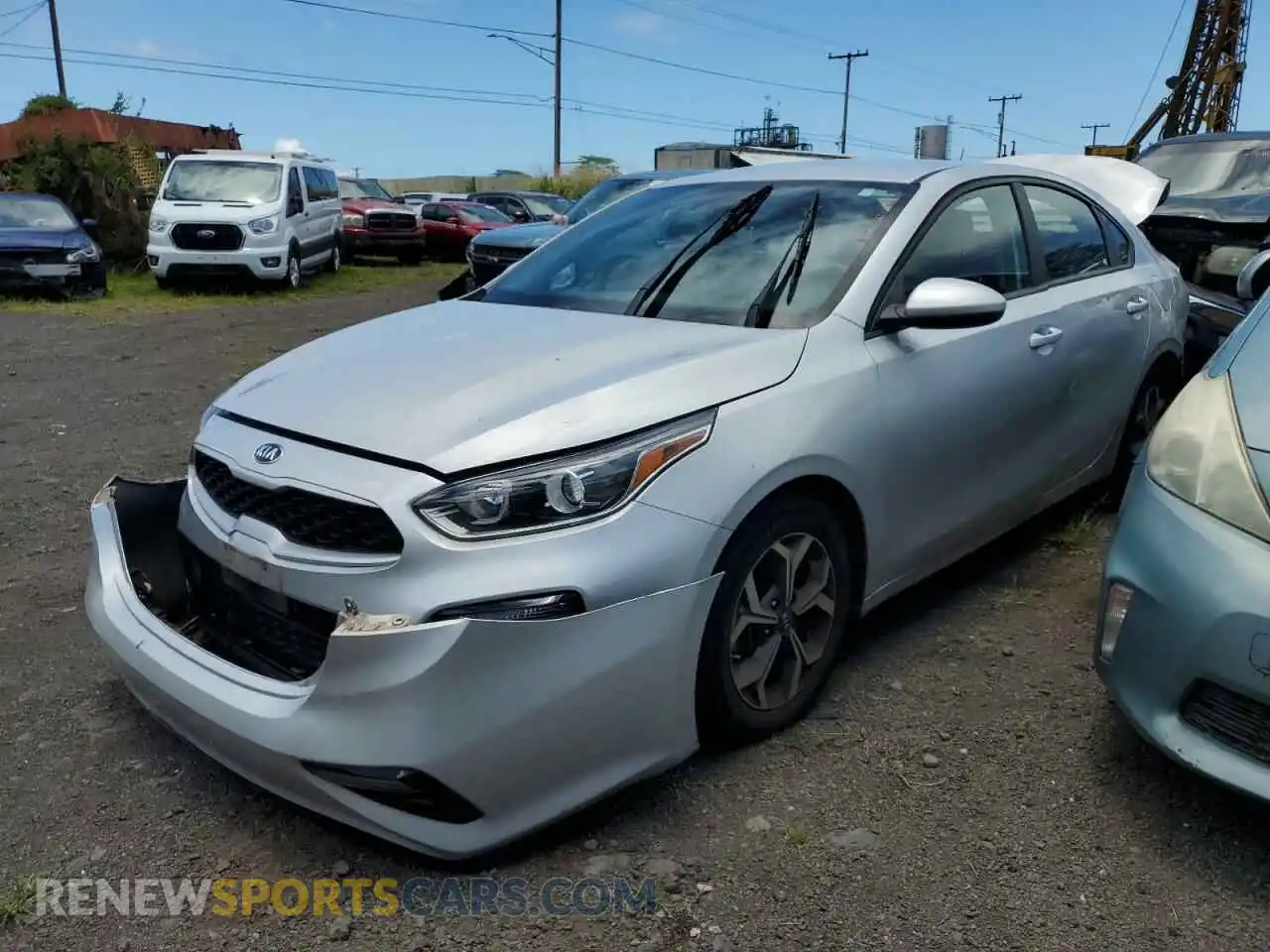 1 Photograph of a damaged car 3KPF24AD9ME378053 KIA FORTE 2021