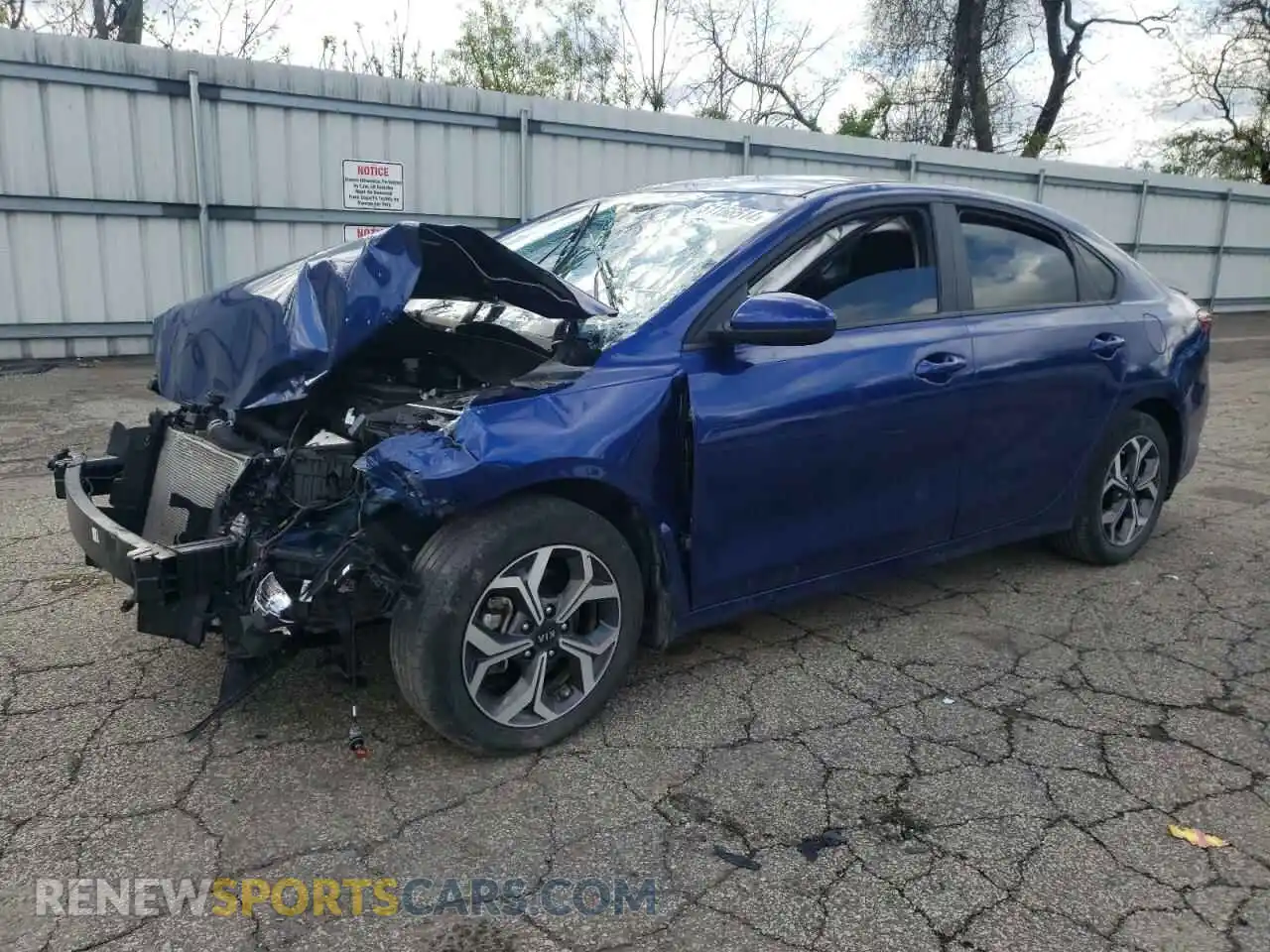 1 Photograph of a damaged car 3KPF24ADXME367708 KIA FORTE 2021