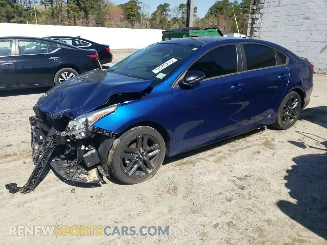 1 Photograph of a damaged car 3KPF34AD0ME278257 KIA FORTE 2021