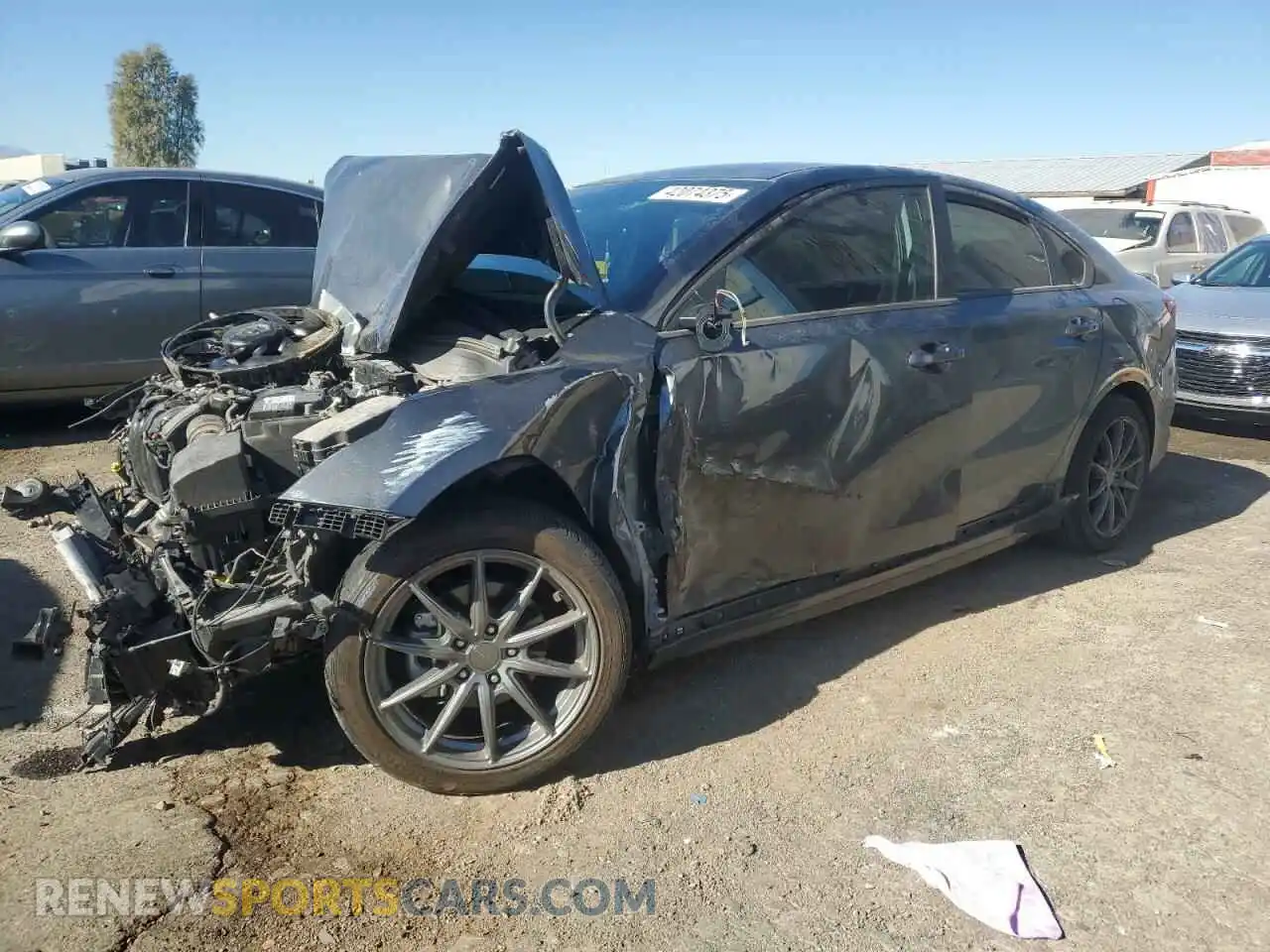 1 Photograph of a damaged car 3KPF34AD0ME386894 KIA FORTE 2021