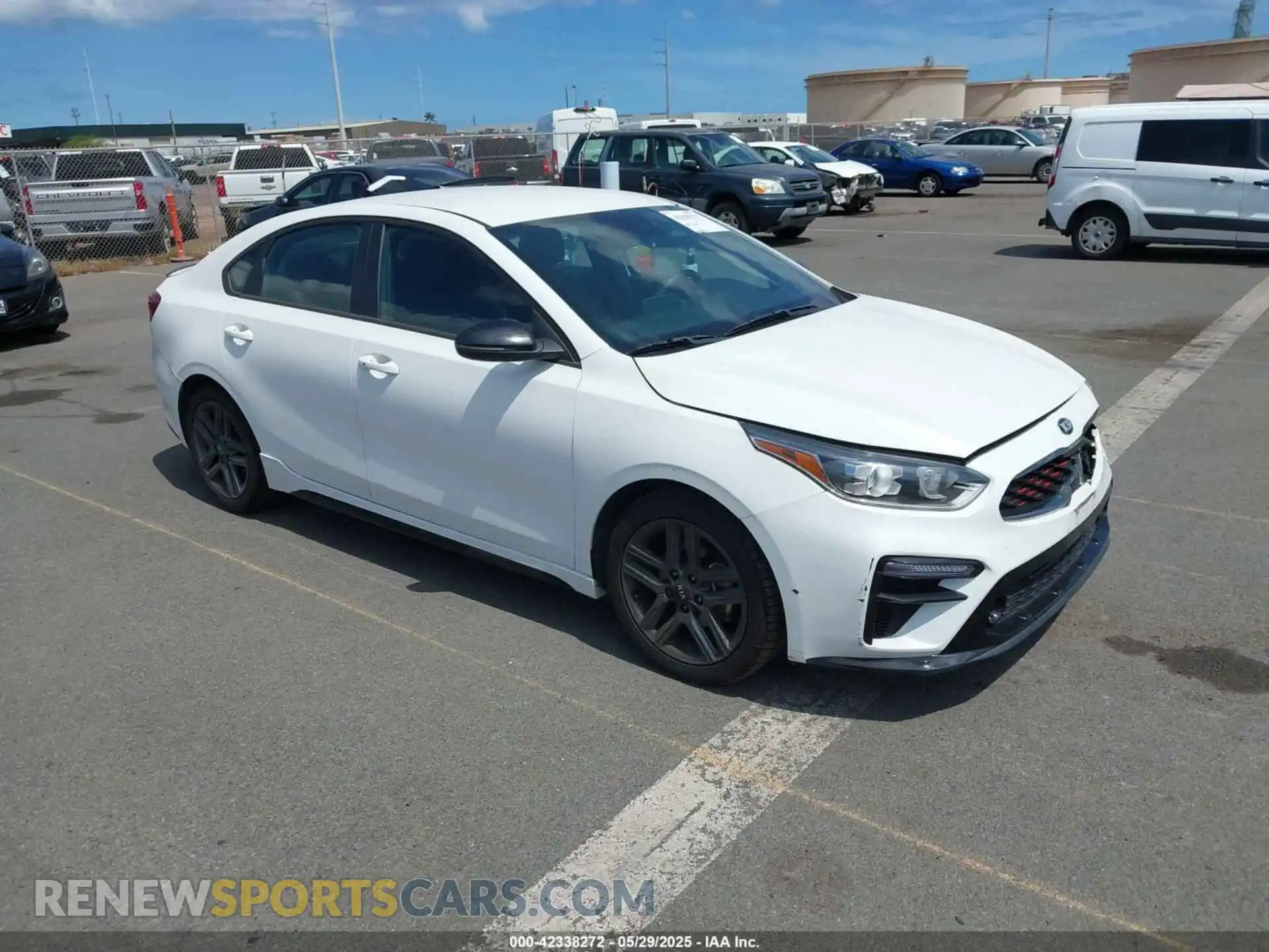 1 Photograph of a damaged car 3KPF34AD0ME393490 KIA FORTE 2021
