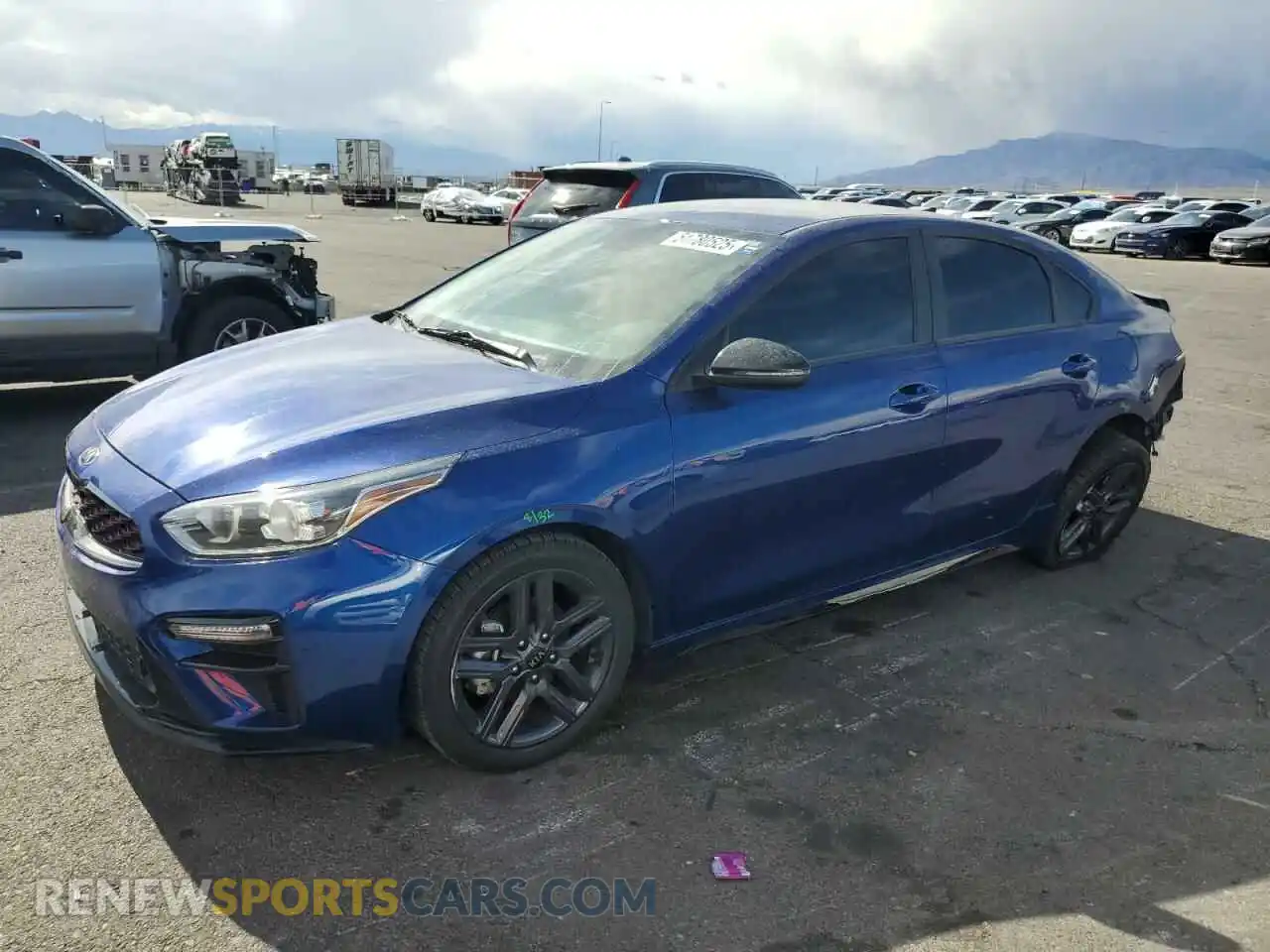 1 Photograph of a damaged car 3KPF34AD0ME419392 KIA FORTE 2021