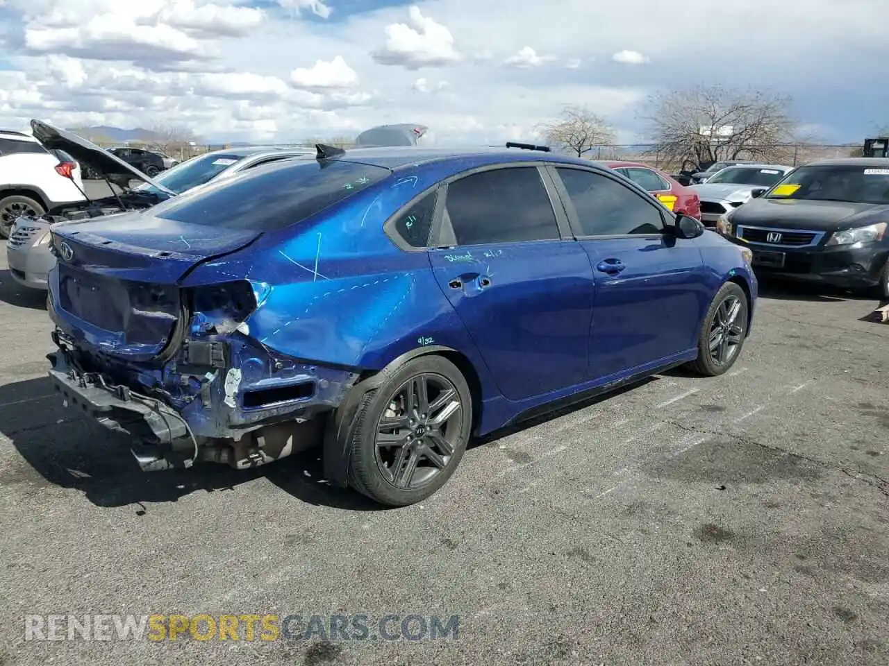 3 Photograph of a damaged car 3KPF34AD0ME419392 KIA FORTE 2021