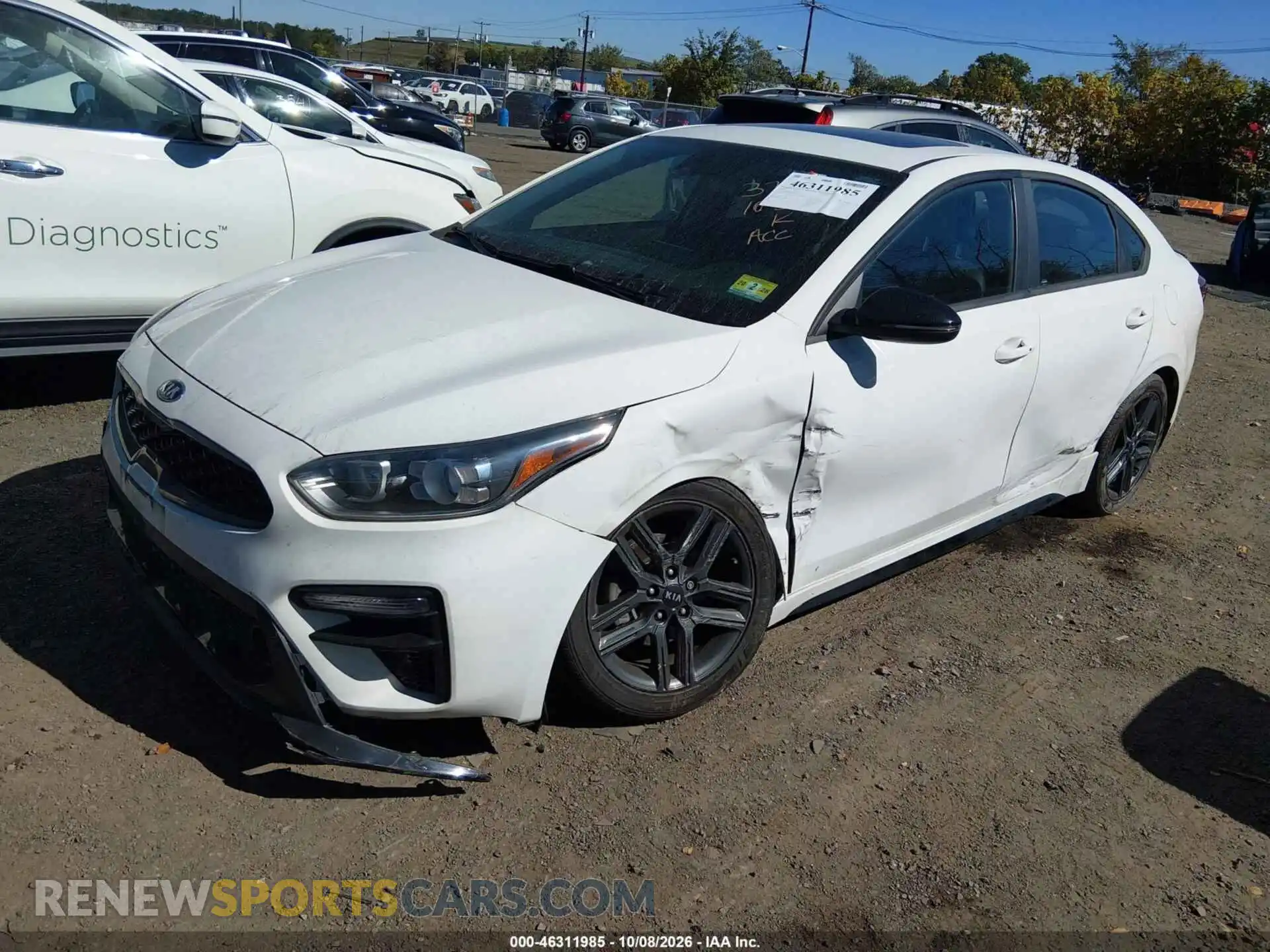 2 fotografías del automóvil dañado 3KPF34AD1ME289316 KIA FORTE 2021