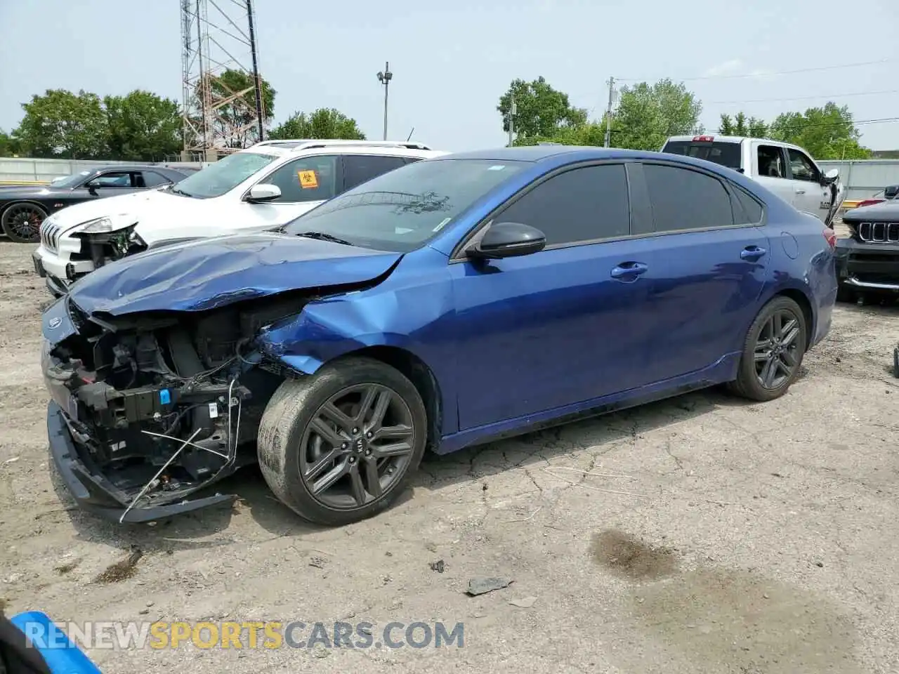 1 Photograph of a damaged car 3KPF34AD1ME384426 KIA FORTE 2021