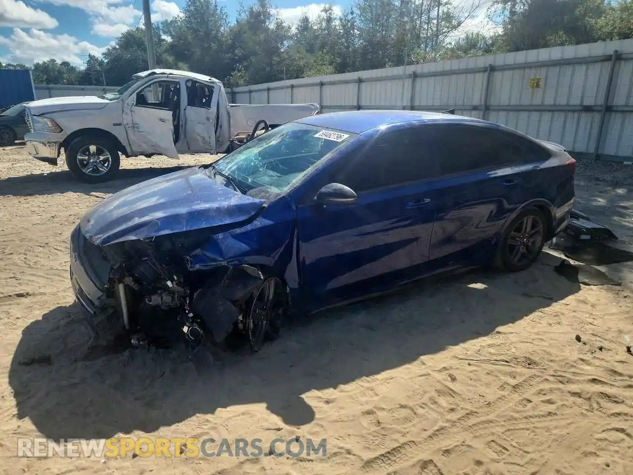 1 Photograph of a damaged car 3KPF34AD1ME385530 KIA FORTE 2021
