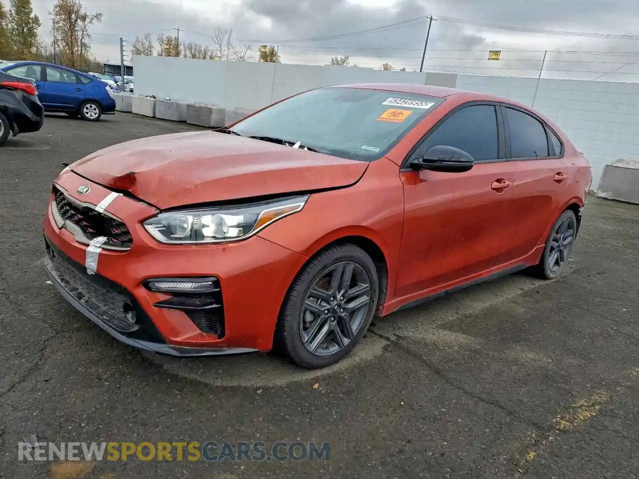 1 Photograph of a damaged car 3KPF34AD2ME401203 KIA FORTE 2021