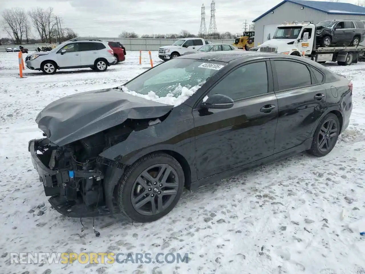 1 Photograph of a damaged car 3KPF34AD3ME268550 KIA FORTE 2021