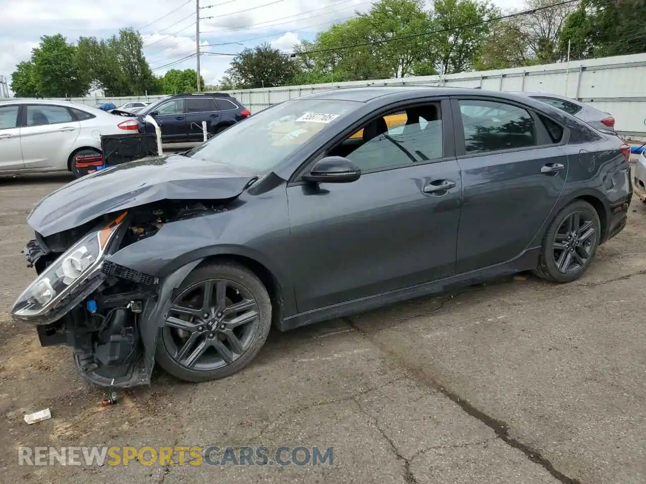 1 Photograph of a damaged car 3KPF34AD3ME276826 KIA FORTE 2021