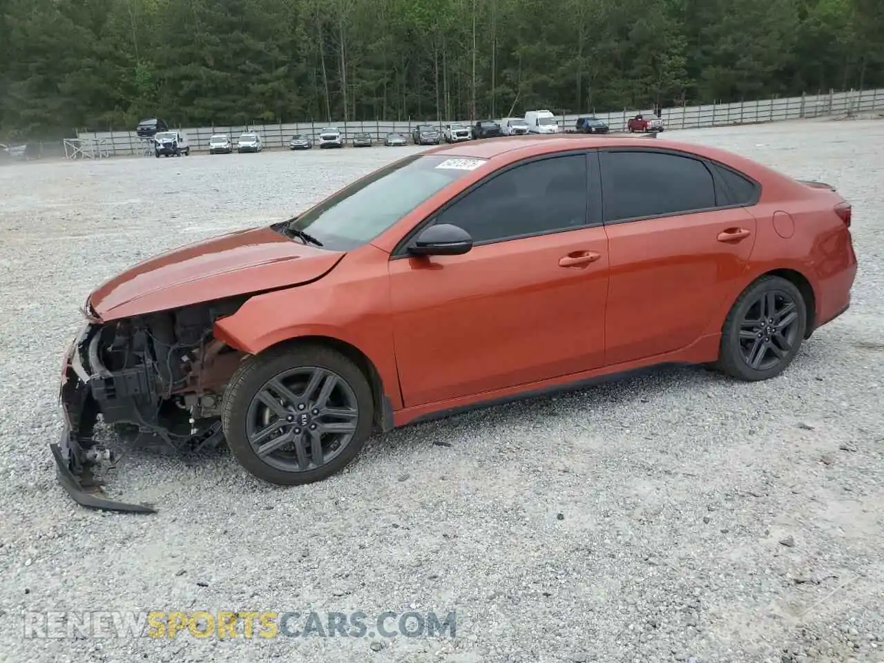 1 Photograph of a damaged car 3KPF34AD3ME292492 KIA FORTE 2021