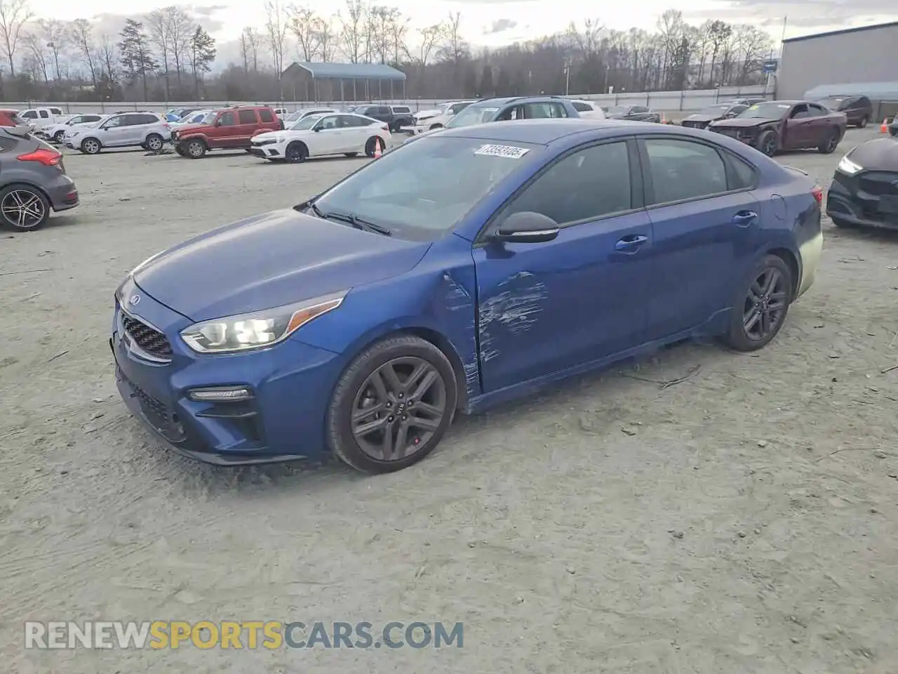 1 Photograph of a damaged car 3KPF34AD3ME311901 KIA FORTE 2021