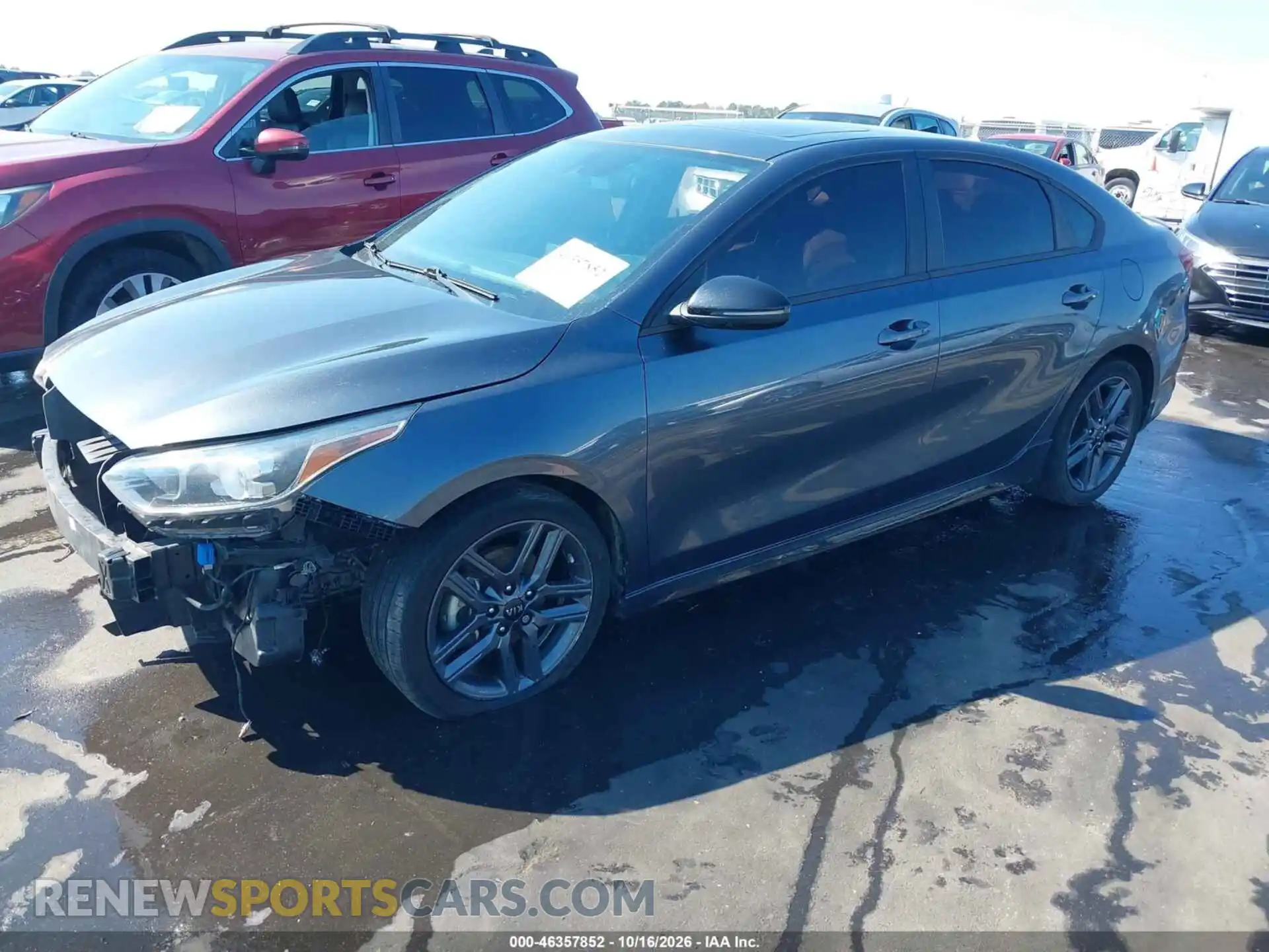 2 fotografías del automóvil dañado 3KPF34AD3ME342095 KIA FORTE 2021
