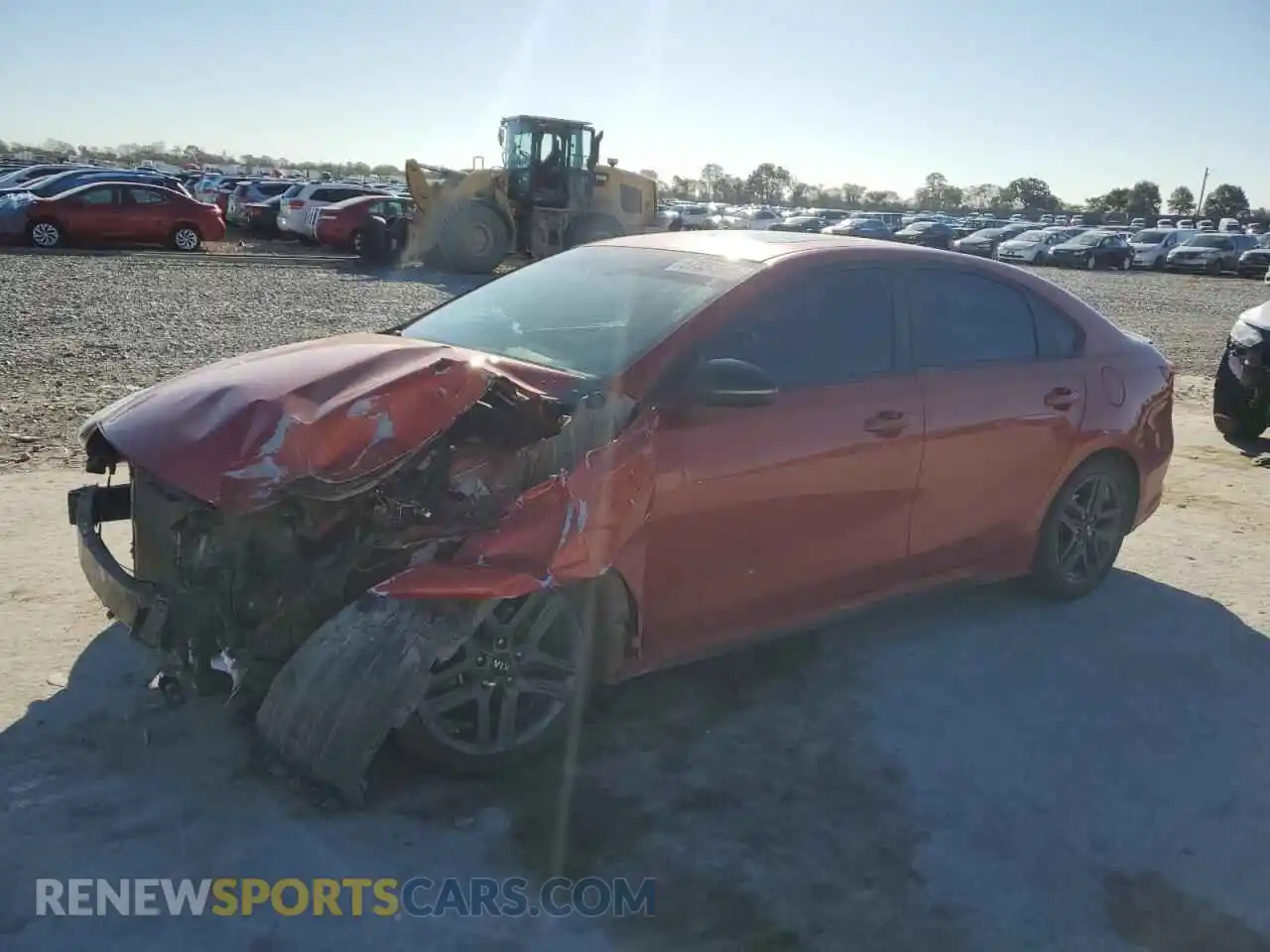 1 Photograph of a damaged car 3KPF34AD3ME375825 KIA FORTE 2021