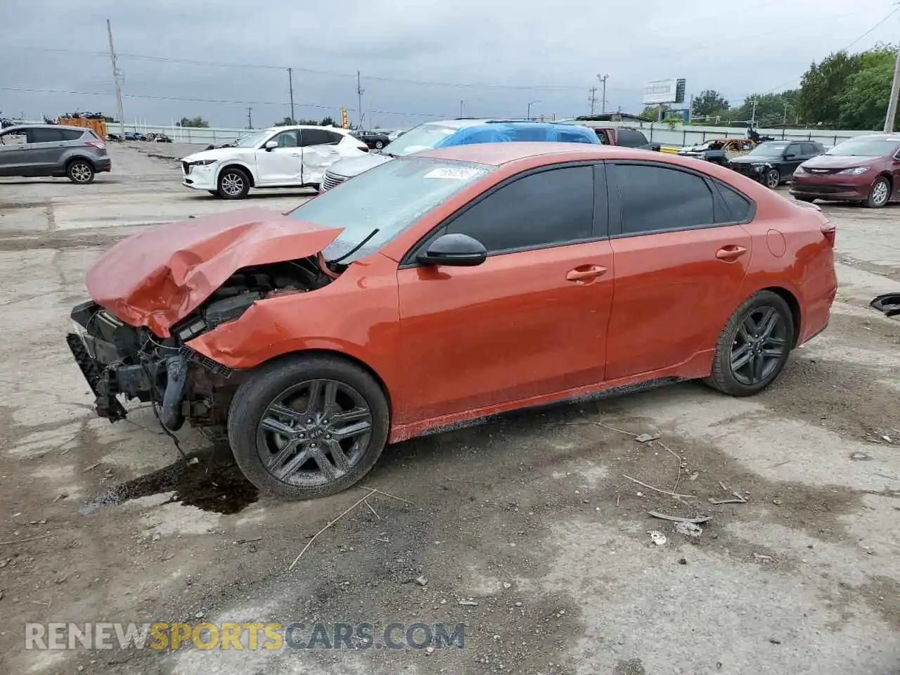 1 fotografías del automóvil dañado 3KPF34AD3ME385593 KIA FORTE 2021