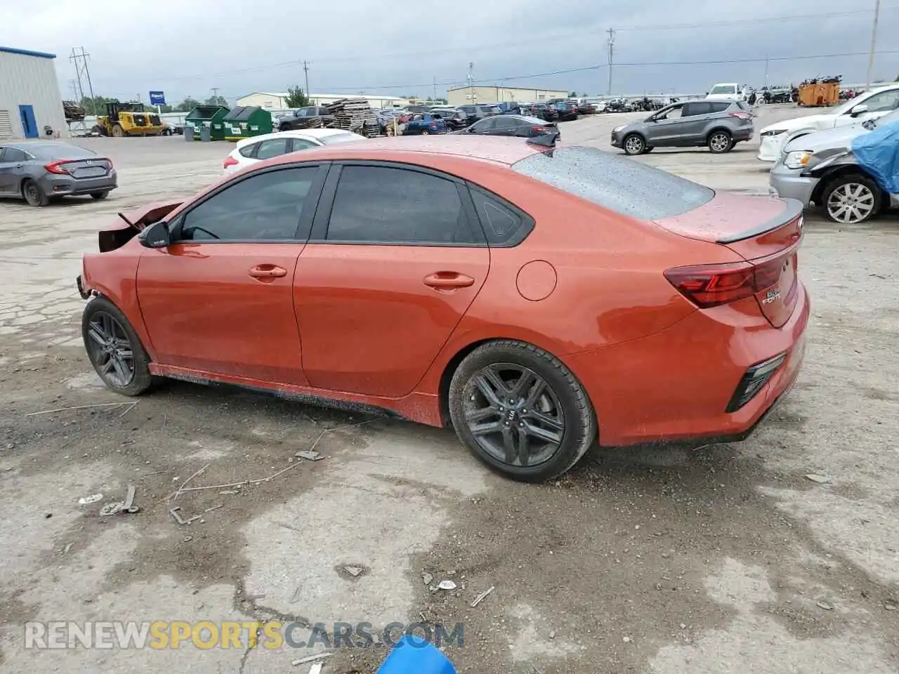 2 fotografías del automóvil dañado 3KPF34AD3ME385593 KIA FORTE 2021