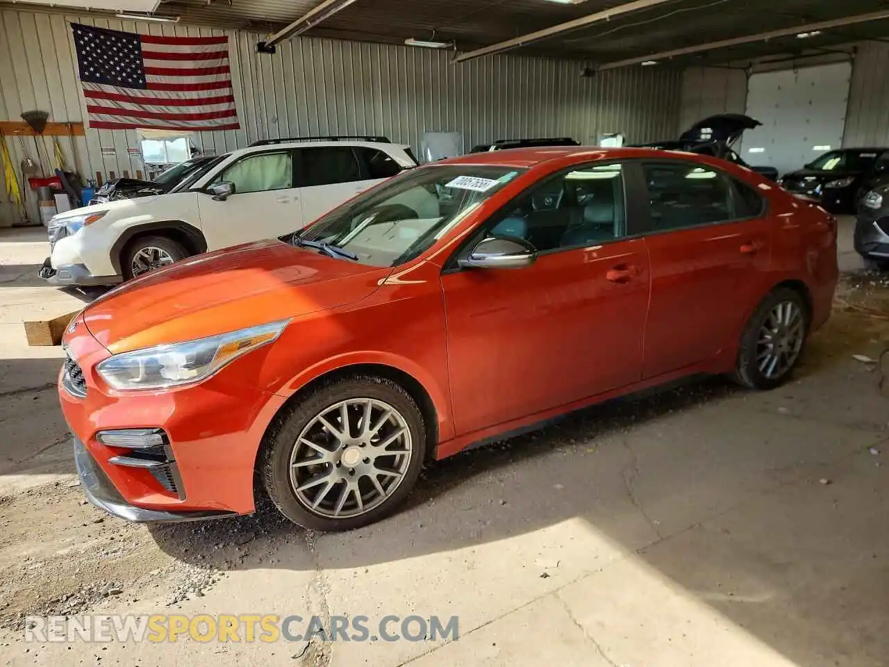 1 Photograph of a damaged car 3KPF34AD3ME400738 KIA FORTE 2021