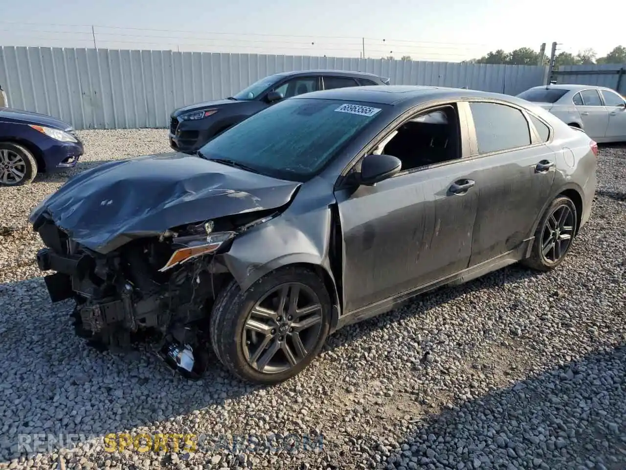 1 Photograph of a damaged car 3KPF34AD3ME408774 KIA FORTE 2021