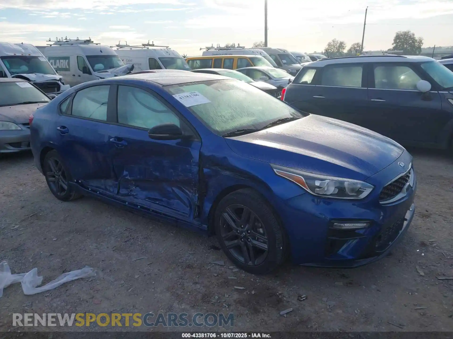 1 Photograph of a damaged car 3KPF34AD4ME279850 KIA FORTE 2021