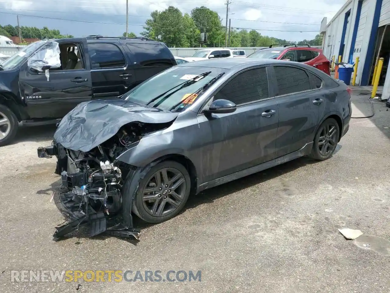 1 Photograph of a damaged car 3KPF34AD4ME290945 KIA FORTE 2021
