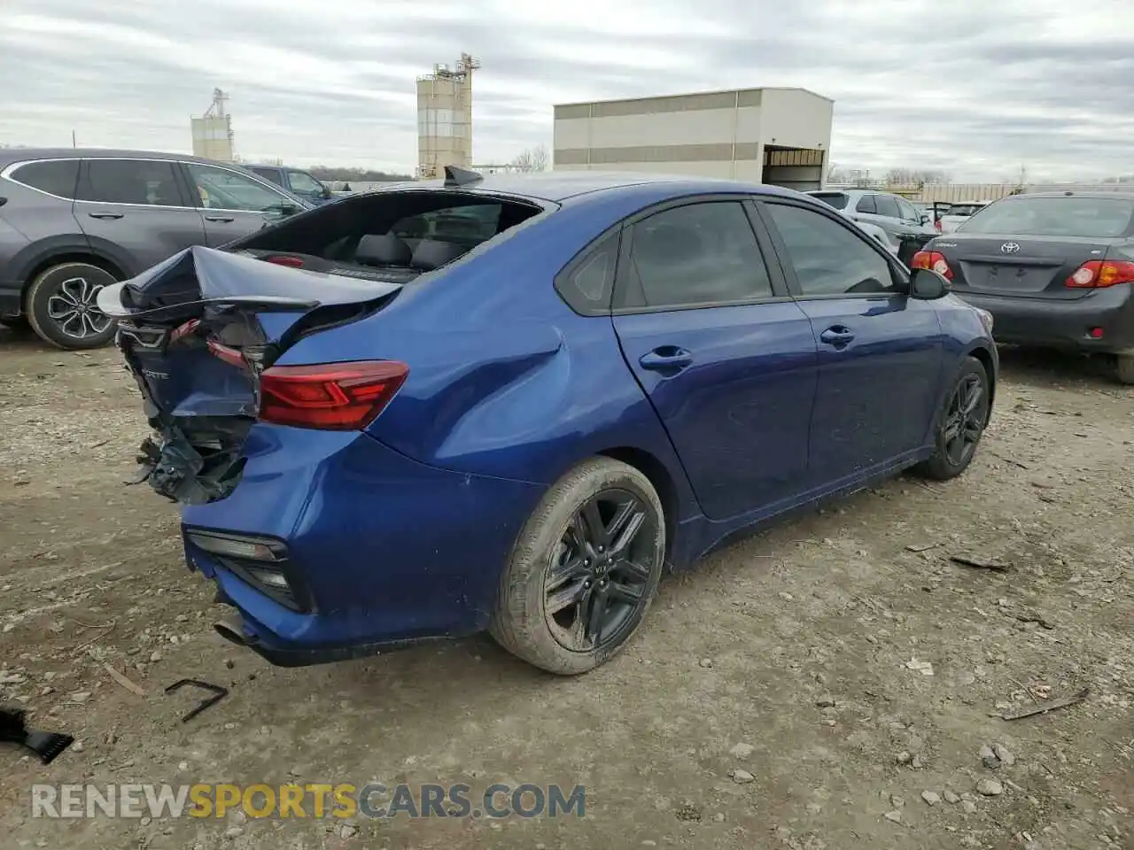 3 fotografías del automóvil dañado 3KPF34AD4ME316170 KIA FORTE 2021
