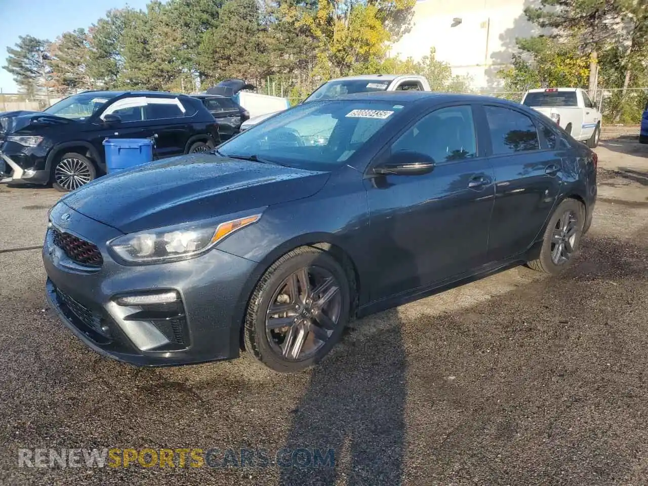 1 Photograph of a damaged car 3KPF34AD4ME323328 KIA FORTE 2021