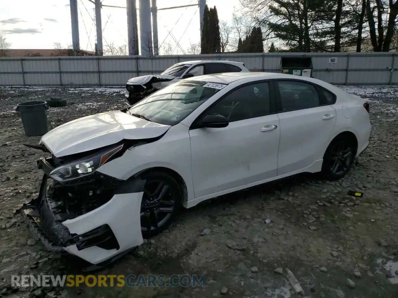 1 Photograph of a damaged car 3KPF34AD4ME390804 KIA FORTE 2021