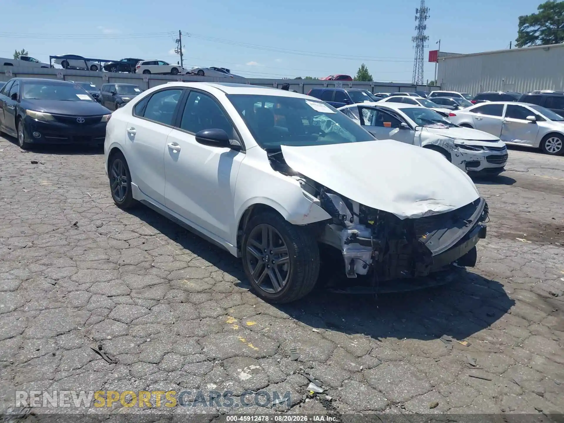 1 Photograph of a damaged car 3KPF34AD4ME402840 KIA FORTE 2021