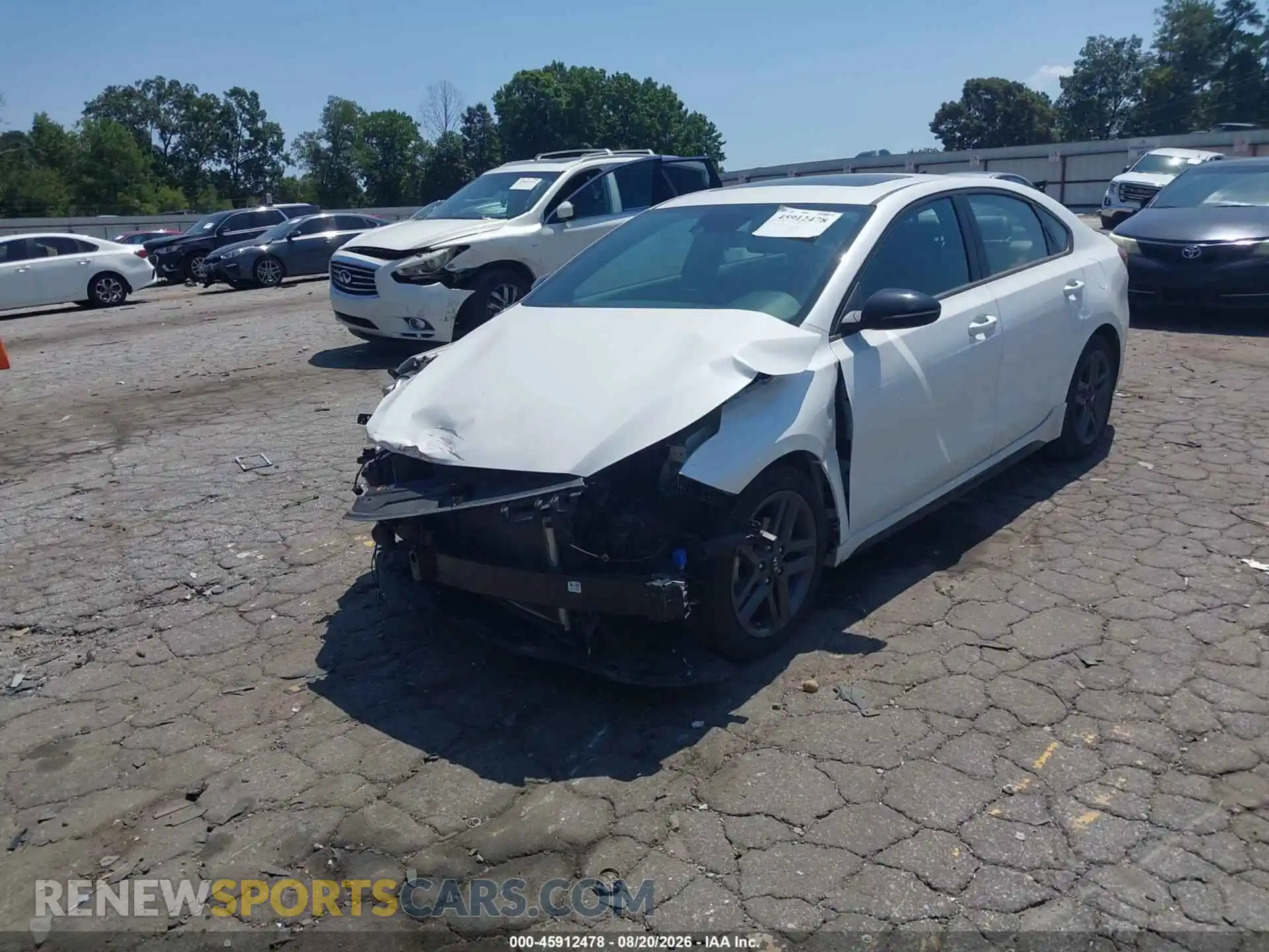 2 Photograph of a damaged car 3KPF34AD4ME402840 KIA FORTE 2021