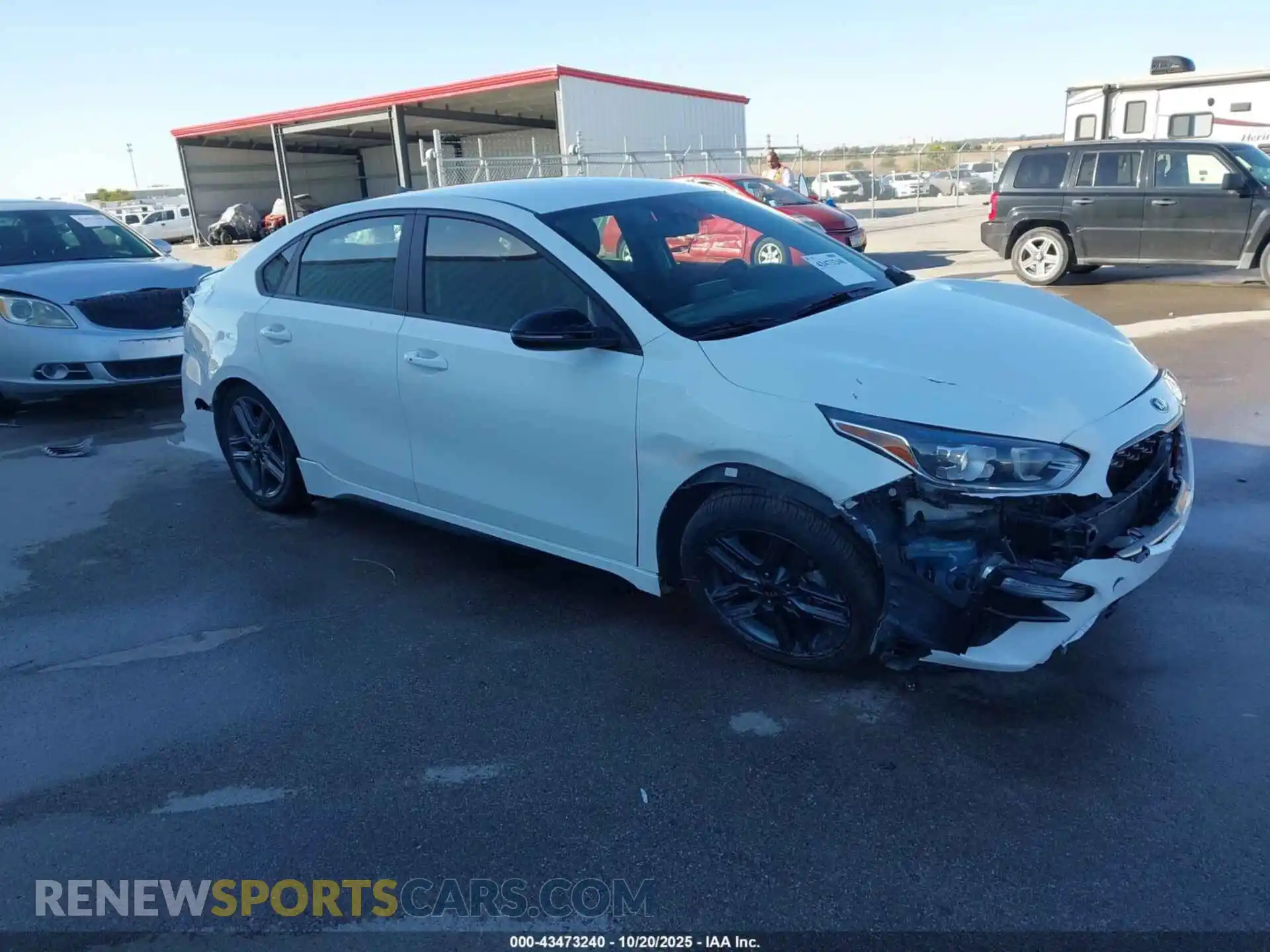 1 Photograph of a damaged car 3KPF34AD4ME418892 KIA FORTE 2021