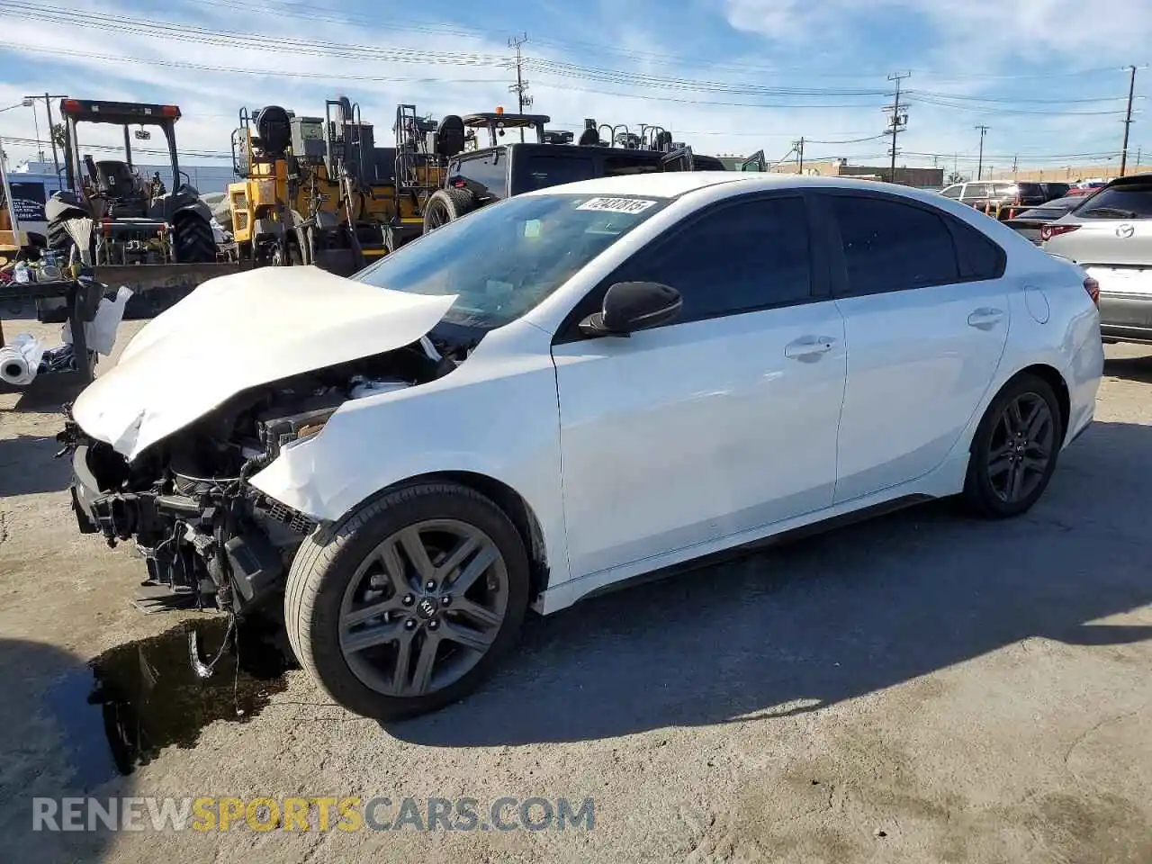 1 Photograph of a damaged car 3KPF34AD5ME280599 KIA FORTE 2021