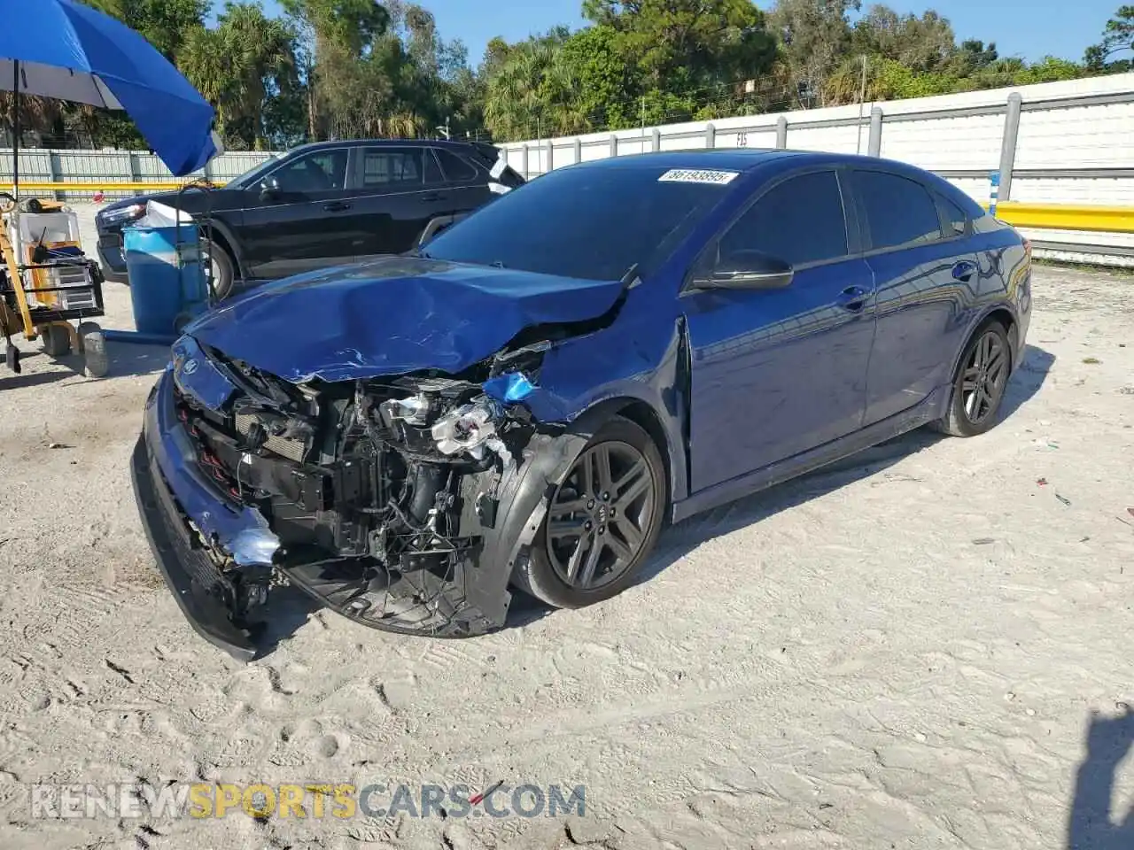 1 Photograph of a damaged car 3KPF34AD5ME317571 KIA FORTE 2021