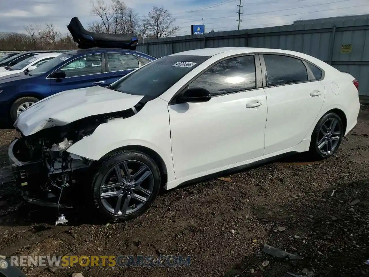 1 Photograph of a damaged car 3KPF34AD5ME394618 KIA FORTE 2021