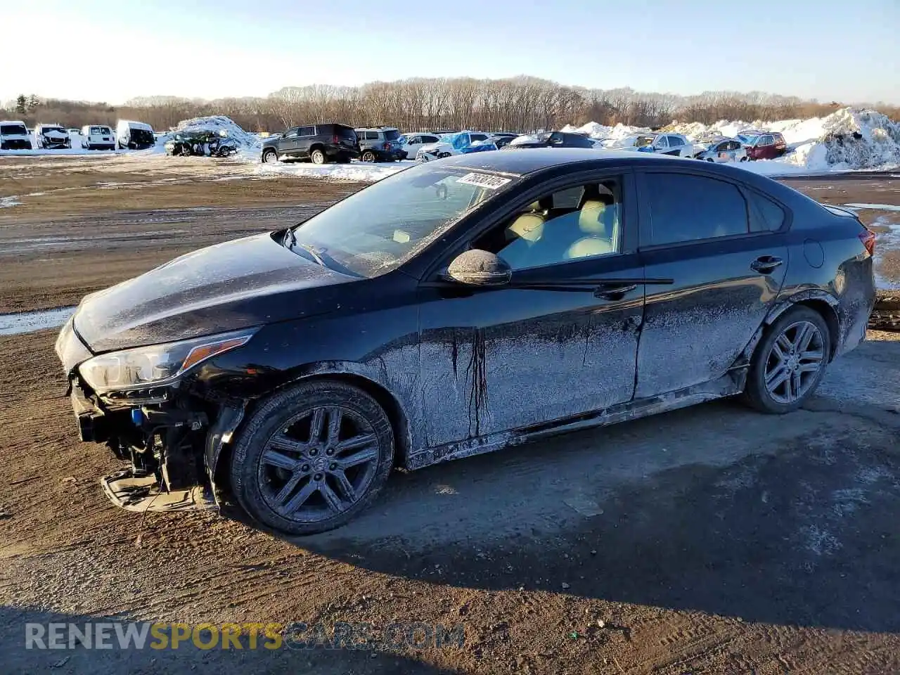 1 Photograph of a damaged car 3KPF34AD6ME319149 KIA FORTE 2021