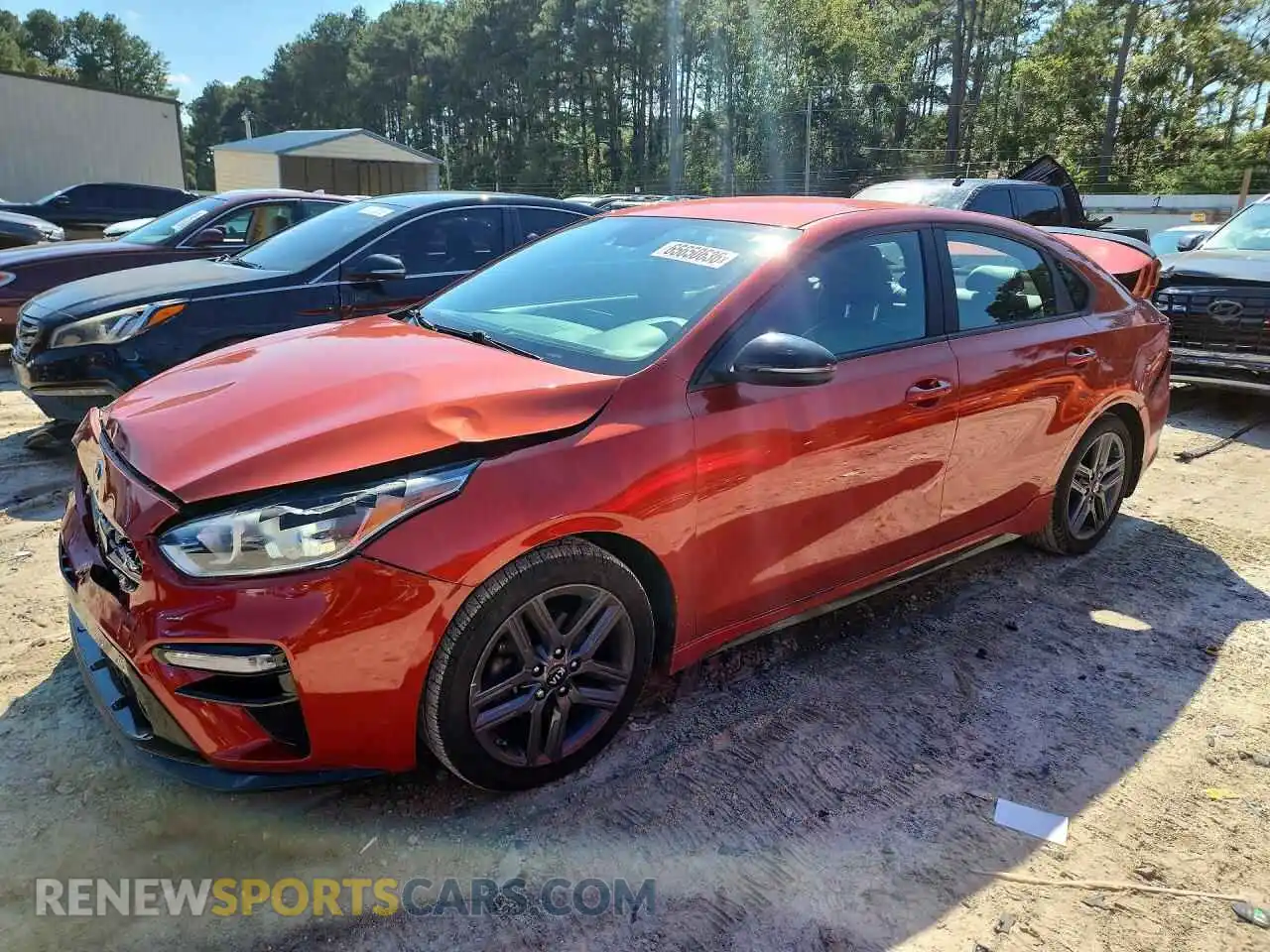 1 Photograph of a damaged car 3KPF34AD7ME306765 KIA FORTE 2021