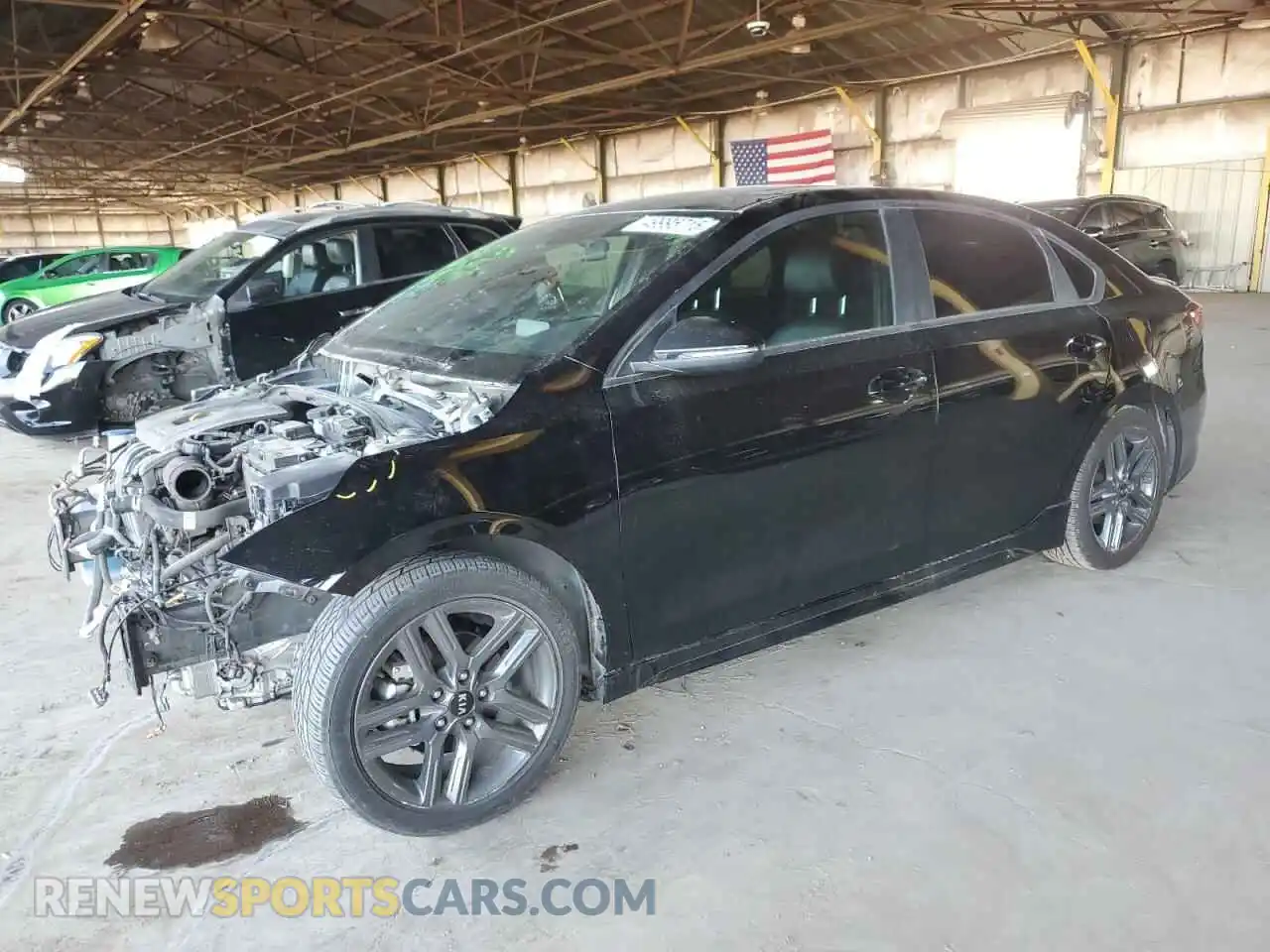 1 Photograph of a damaged car 3KPF34AD7ME340026 KIA FORTE 2021