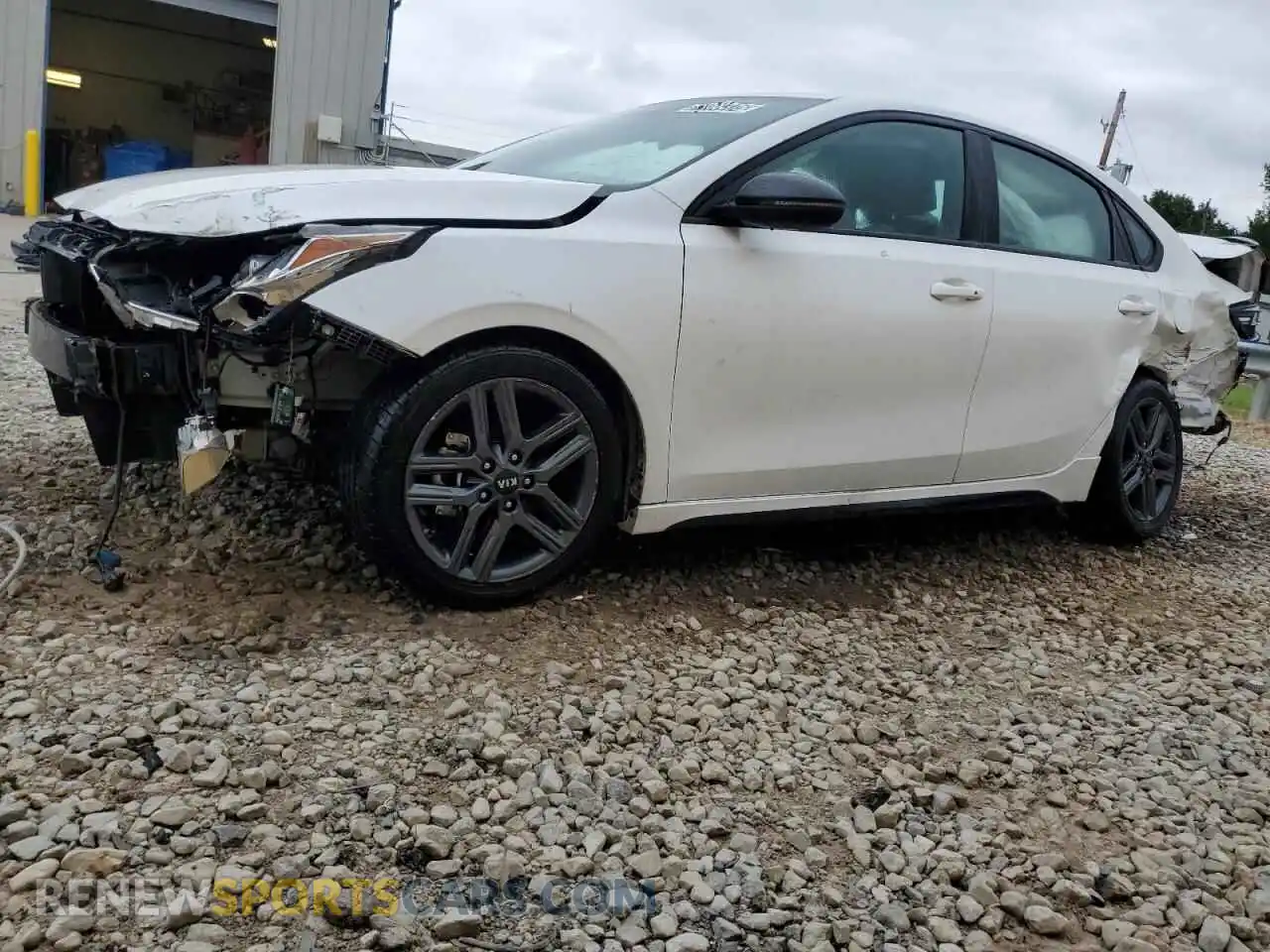 1 Photograph of a damaged car 3KPF34AD7ME374046 KIA FORTE 2021