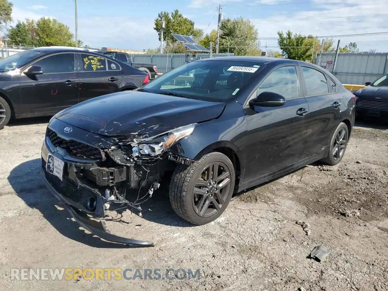 1 Photograph of a damaged car 3KPF34AD8ME271010 KIA FORTE 2021