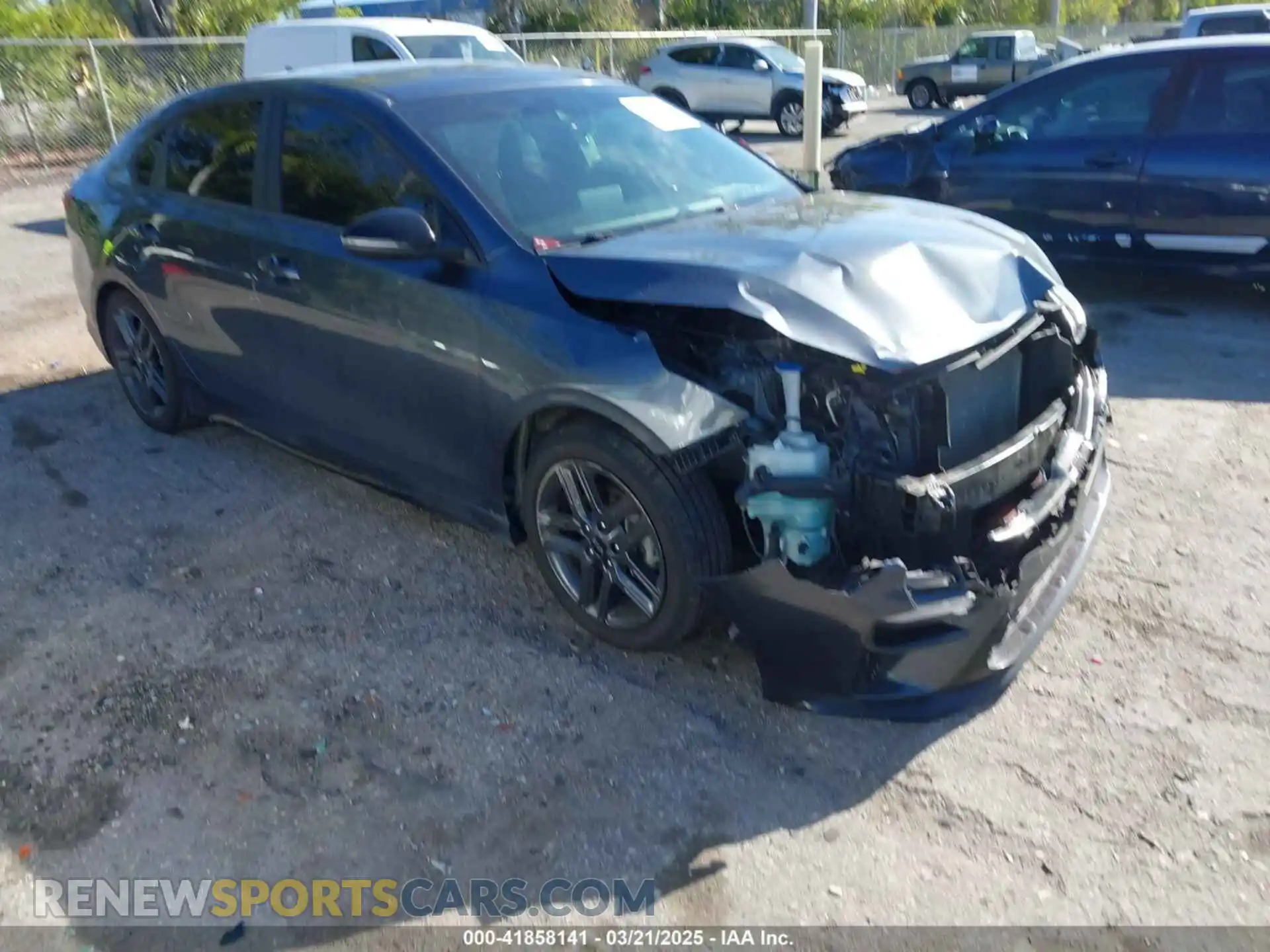 1 Photograph of a damaged car 3KPF34AD8ME285067 KIA FORTE 2021