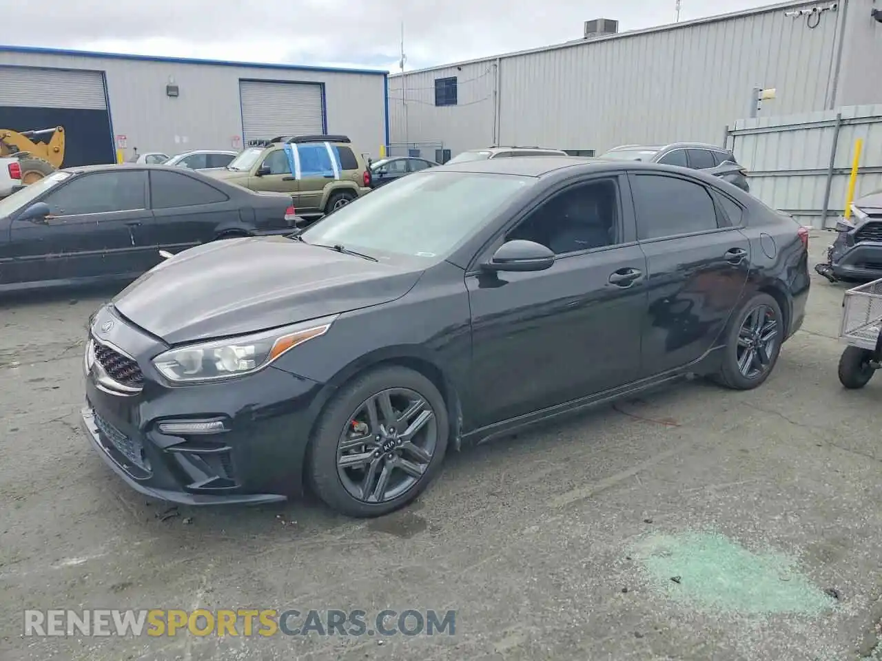 1 Photograph of a damaged car 3KPF34AD8ME286607 KIA FORTE 2021