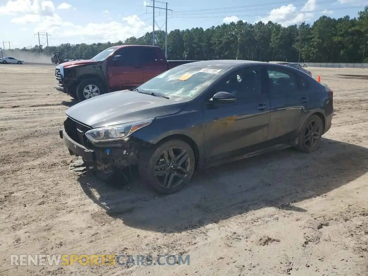 1 Photograph of a damaged car 3KPF34AD8ME386920 KIA FORTE 2021