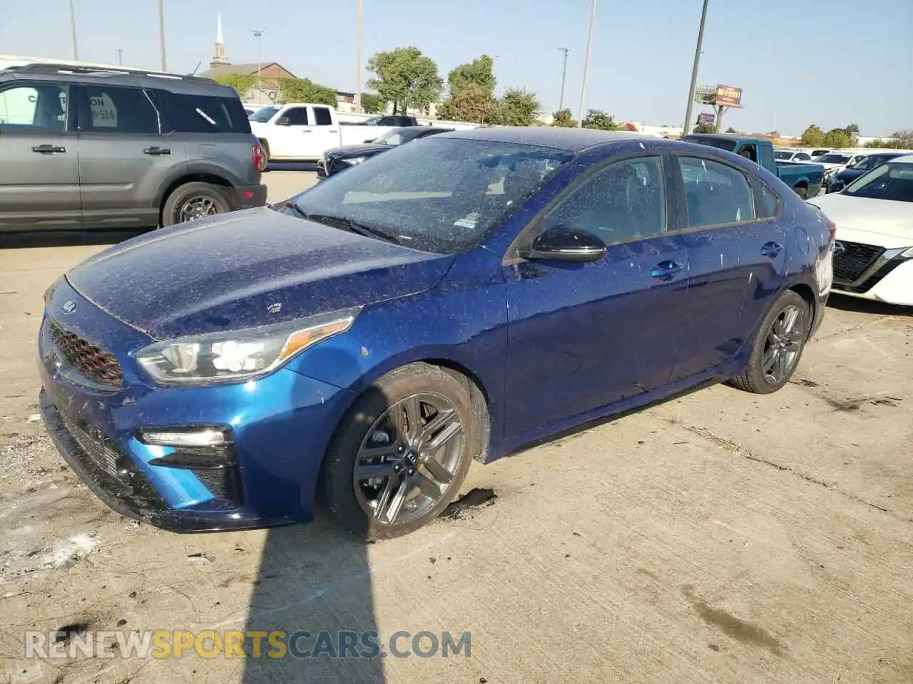 1 Photograph of a damaged car 3KPF34AD8ME396928 KIA FORTE 2021
