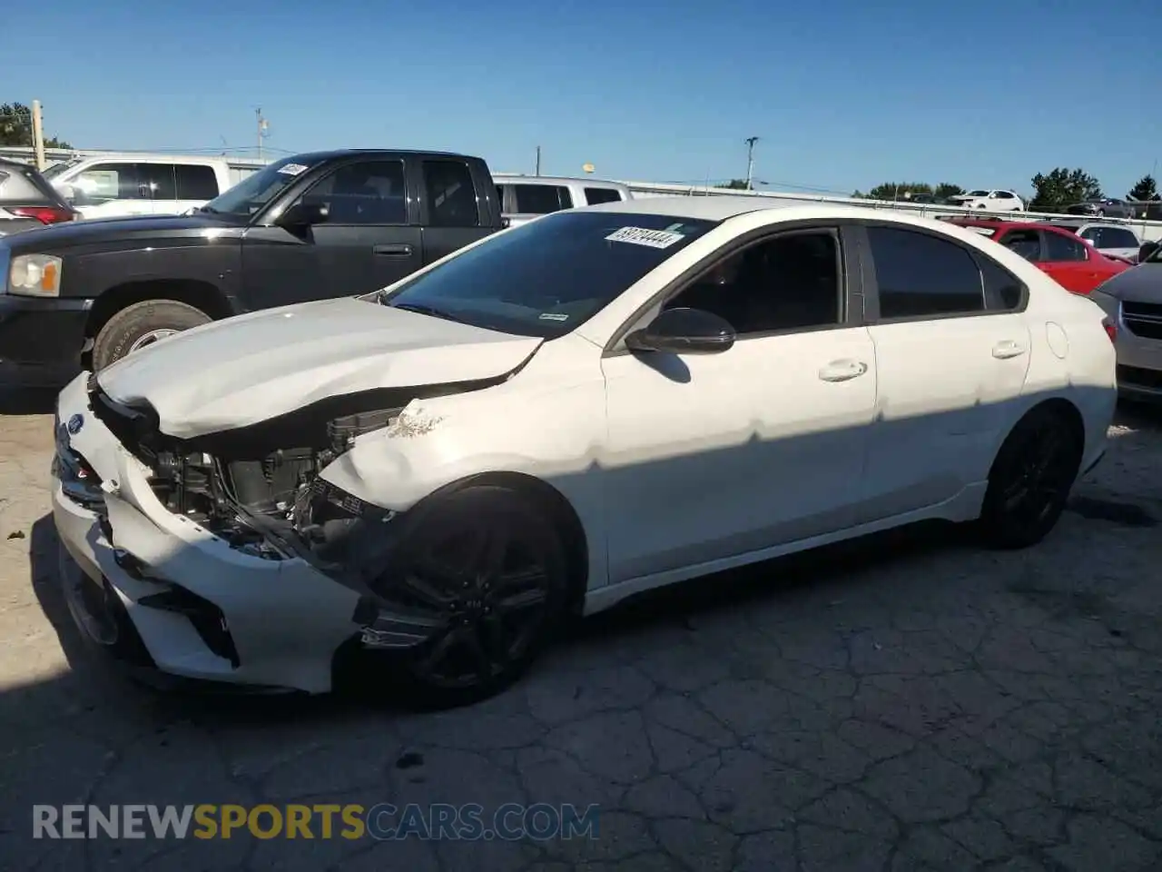 1 Photograph of a damaged car 3KPF34AD9ME283876 KIA FORTE 2021