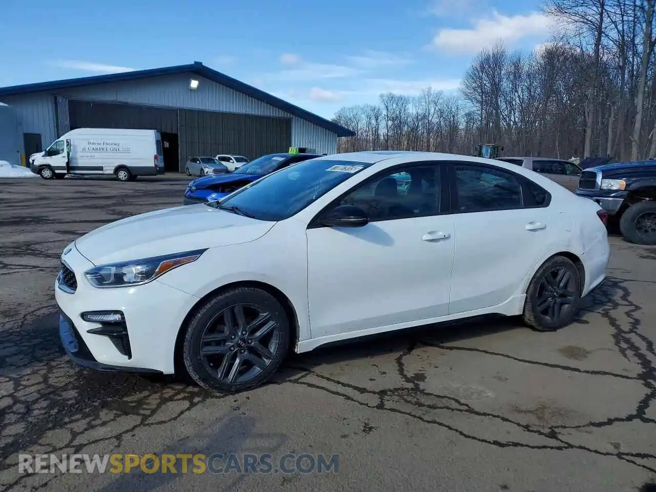 1 Photograph of a damaged car 3KPF34AD9ME301020 KIA FORTE 2021