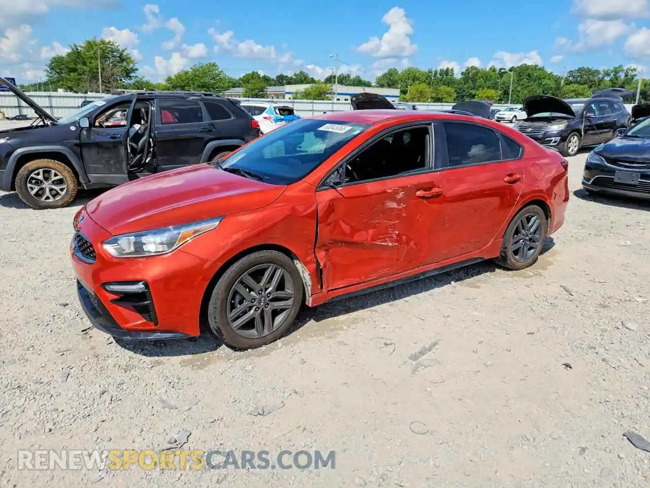 1 Photograph of a damaged car 3KPF34ADXME275334 KIA FORTE 2021